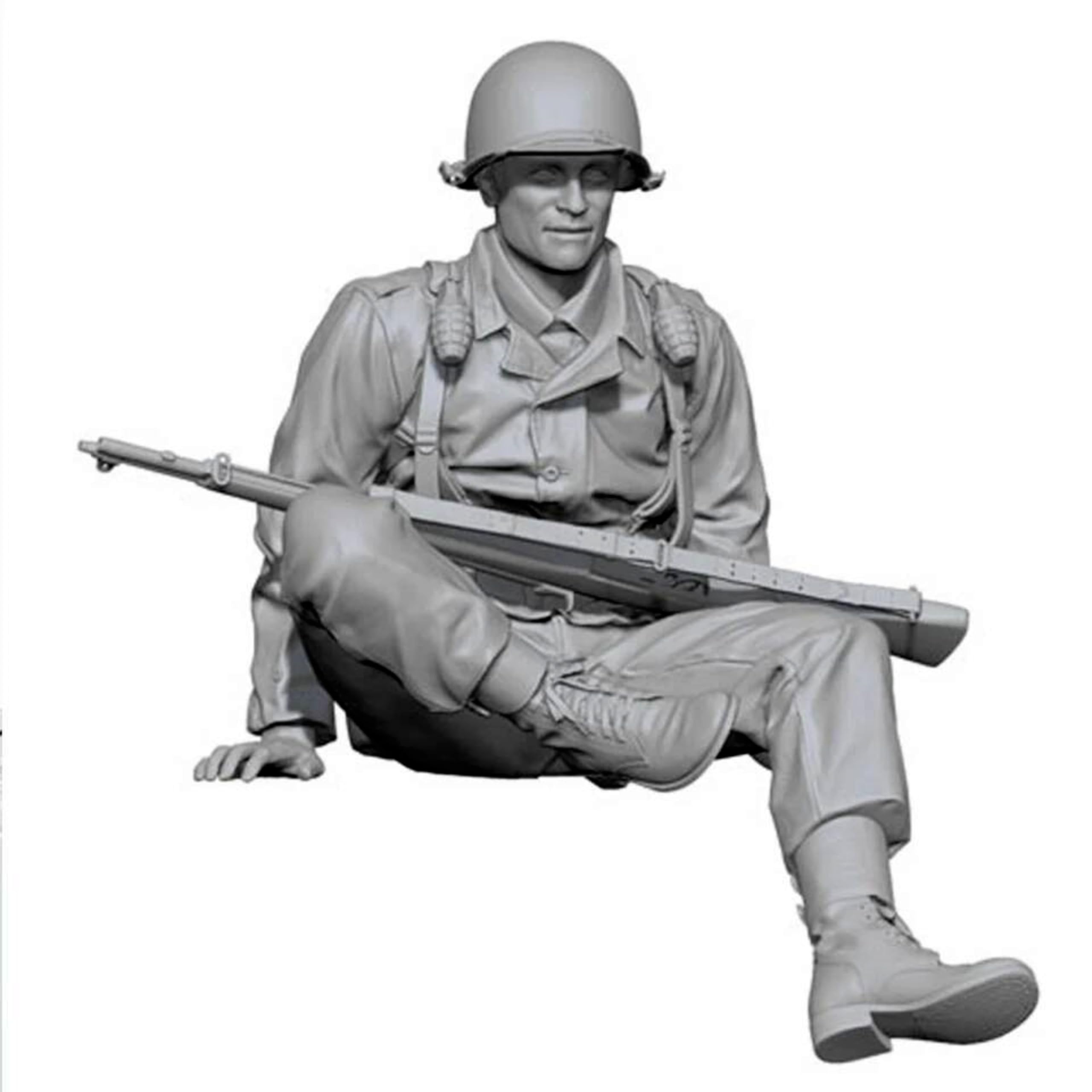 Kit Maquette 1/16 US Army Tank Riders – 10 Figurines En Résine, Non Peintes, Pour Passionnés De Modélisme !