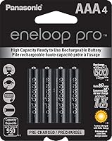 Vista 5 de Panasonic Eneloop pro - Batería recargable con cargador avanzado (4 pilas AAA, 950 mAh)