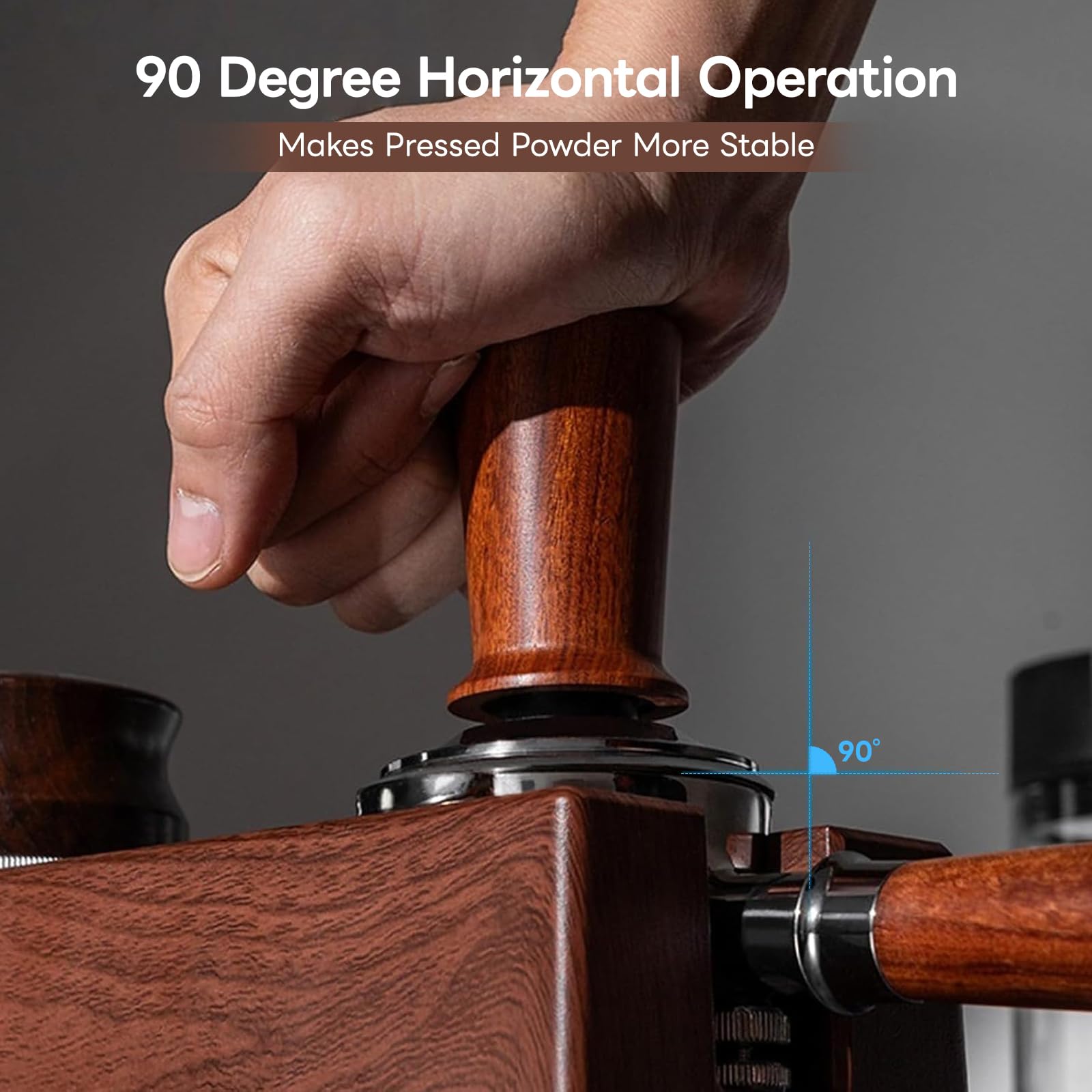 Tamper Station para Barista 51-58mm - Universal Soporte de Apisonamiento de Espresso - Ajustable Tamping Soporte para Guardar el Tamper de Espresso - Dispensador Portafiltros (Excluyendo accesorios)