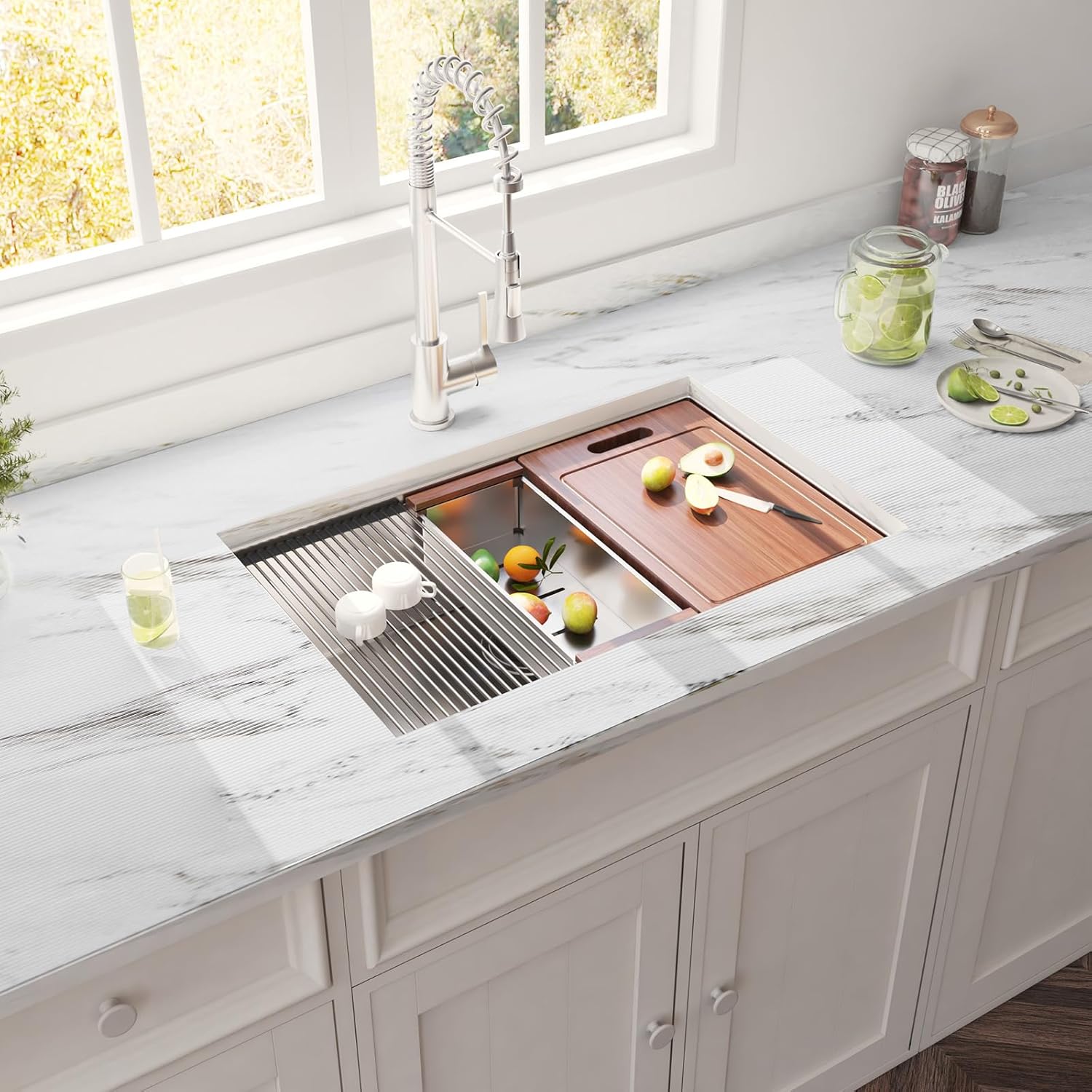 Shelf Liner, Cabinet Liners for Kitchen Drawers Non-Adhesive, 11.8" W x 354.3" L Waterproof Plastic Paper, Durable EVA Cabinet Mat for Shelves, Refrigerator, Pantry, Cupboard, Ribbed Marble