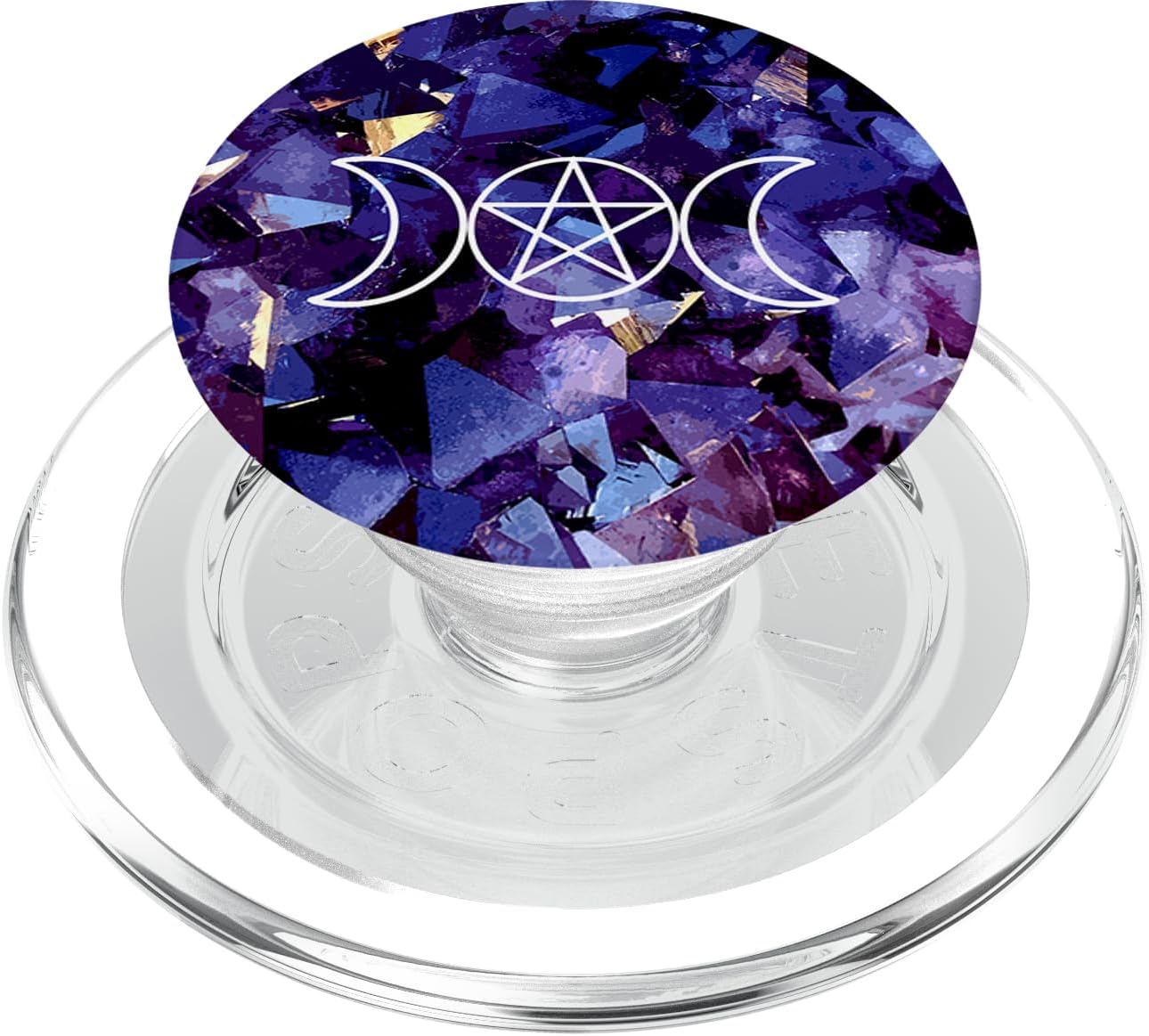 BoredKoalas Wicca Moon Symbol Vintage Pagan Witchcraft Witch Wiccan PopSockets PopGrip for MagSafe iPhones with MagSafe, other smartphones with a compatible case