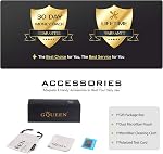 GQUEEN Lunettes de soleil polarisées pour hommes femmes, Retro Square Black Shades Driving Fishing Golf Lunettes de Soleil UV400 Protection