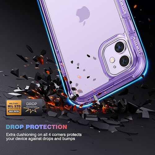 Miniatura 141 de Diaclara - Funda diseñada para iPhone 14 Pro Max, resistente, de cuerpo completo, con protector de pantalla sensible al tacto y antiarañazos + Blanco