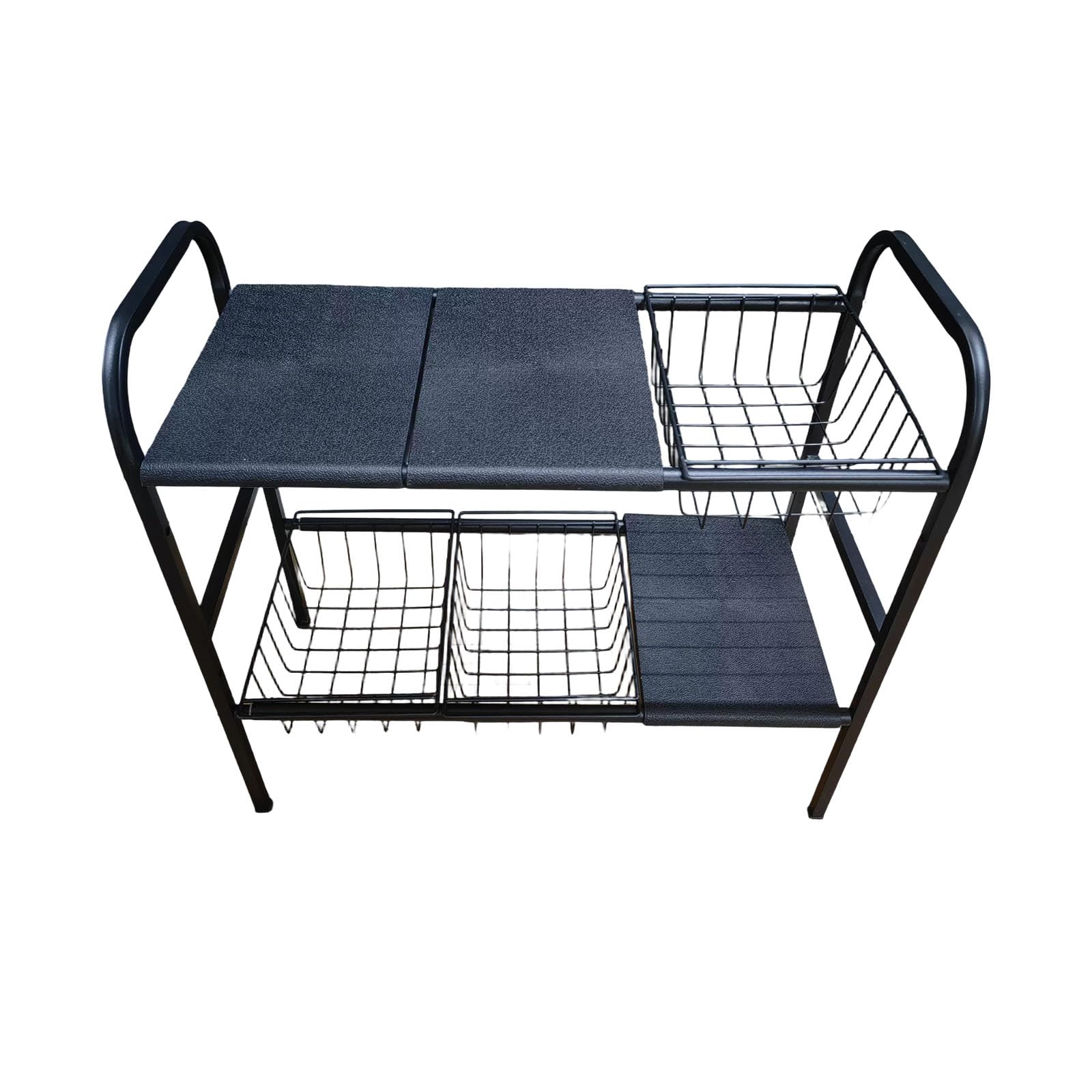 Kaeltsyn Space Saving Expandable Kitchen Shelf with 2 Layers for Efficient Storage of Cookware Kitchen Countertop Planner