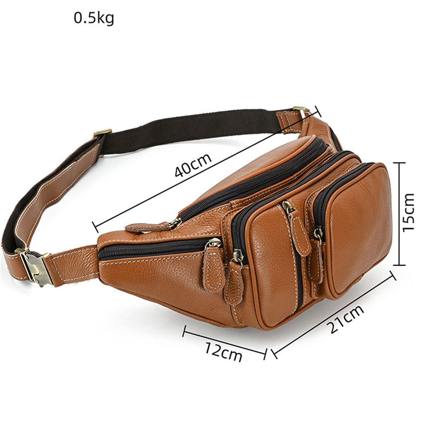 Stylisch Umhängetasche Bauchtasche Gürteltasche, Echtes Leder Taille Tasche for Mann Frauen Mode Fanny Pack Hüfte Bump Bag Telefonbeutel for Hund Walking Festival Wandern Radfahren Gürteltasche Reise