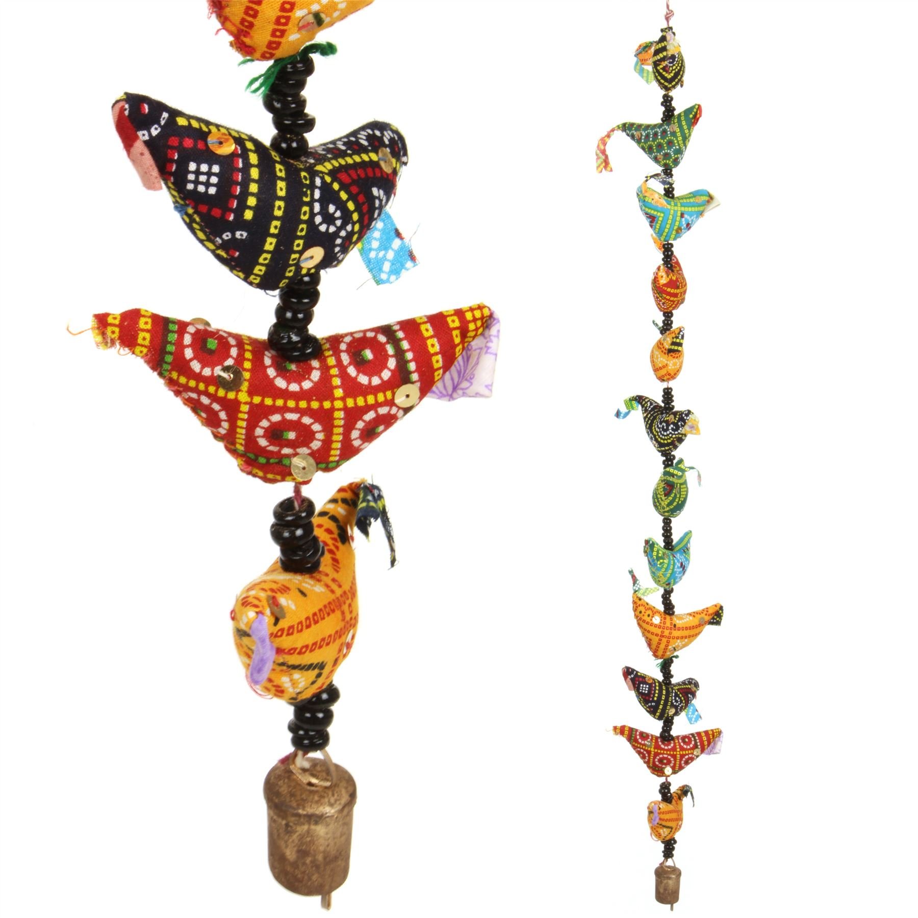 LOUDelephant Handmade Rajasthani Strings Hanging Decorations - Chickens