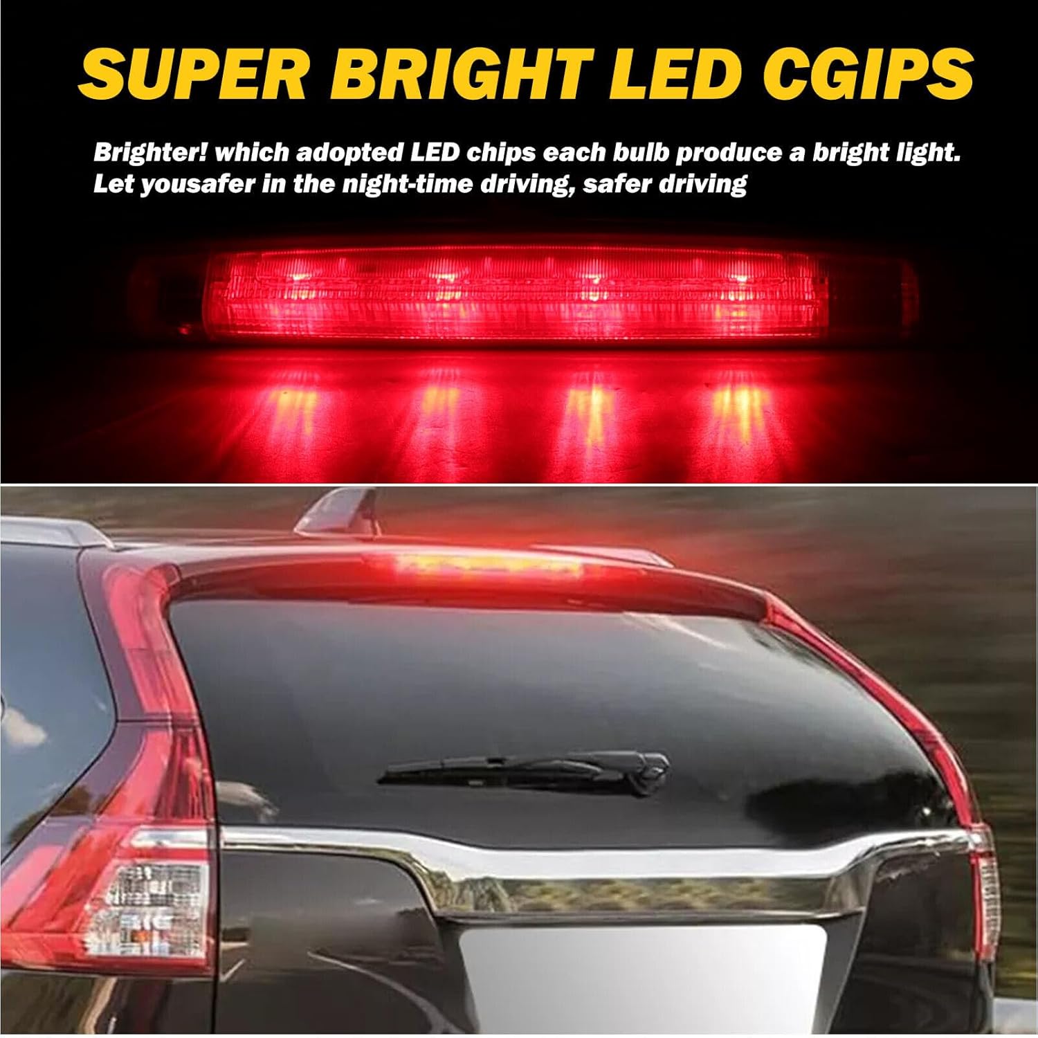 Red Tail light Assembly For Honda CR-V CRV 2012 2013 2014 2015 2016 Rear High Mount 3rd Third Brake Lamp Car Accessories 34270T0AA01 34270TFCH01
