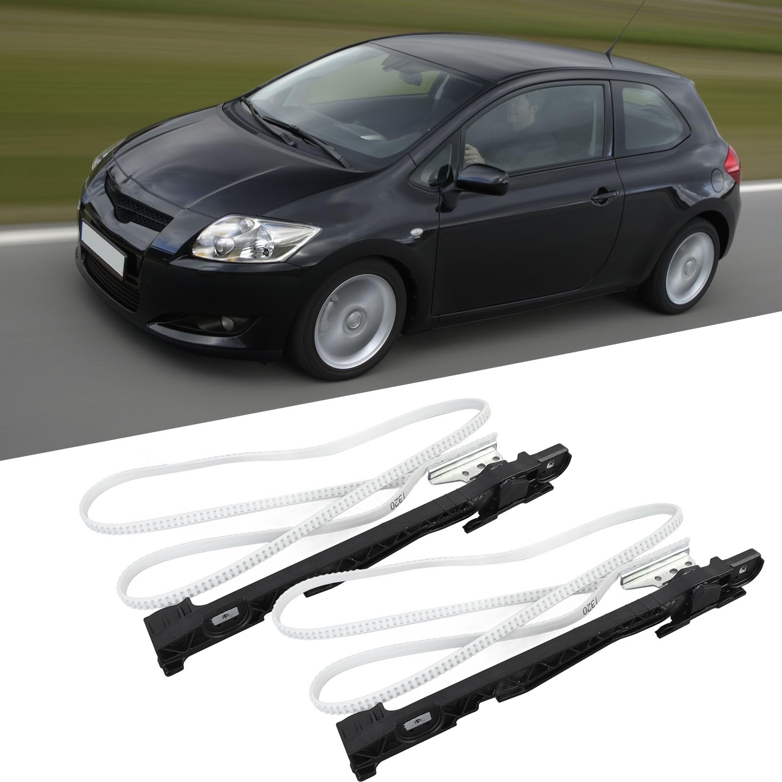 Jiawu Zestaw Kabla Powierzchniowego Dachu w Ulepszonym Zespole ślizgowym dla Xa Wish Auris, 2PC dla Automatycznego Dachu, łatwa Instalacja