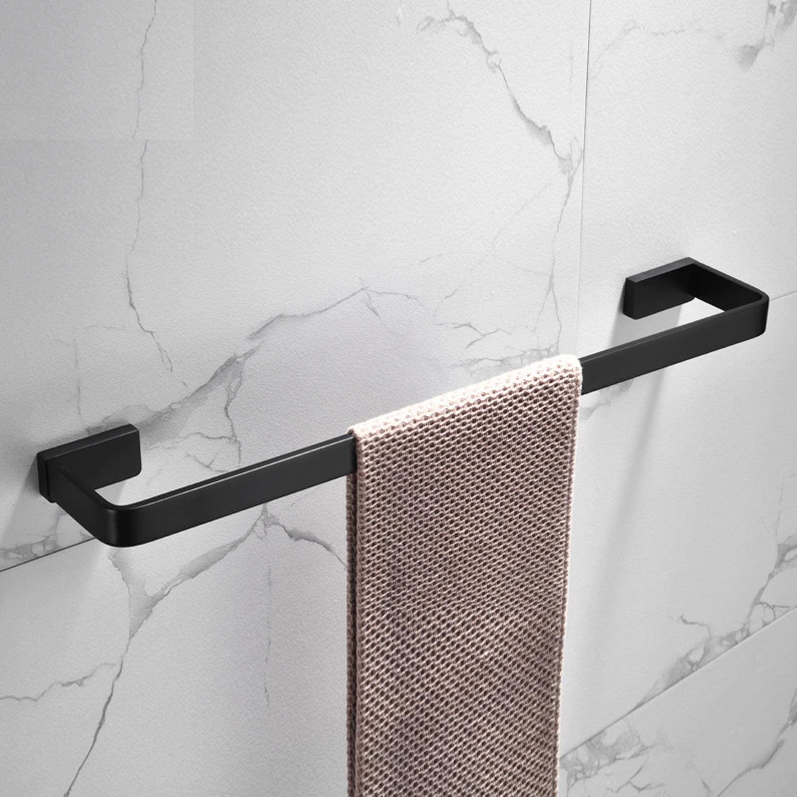 Railas de Toallasería de Toalla de Baño Montada en la Pared, Rieles de Toalla Montada en la Pared Barra de Toalla Dere Sólida para Baño O Toalla de Ducha de Cocina/30Cm