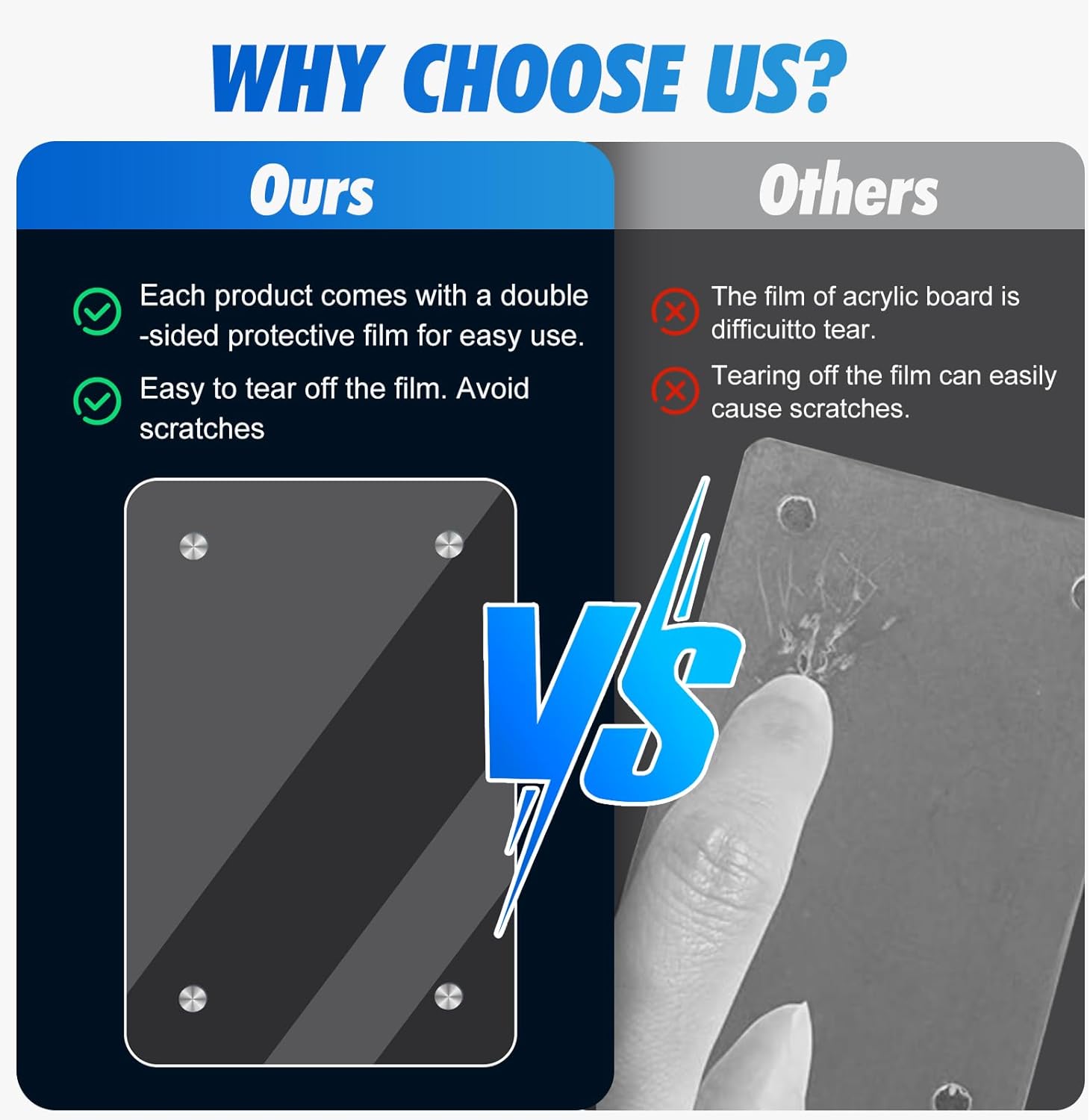 ESRICH 25 Pack-Acrylic Fridge Magnetic Frame, Mini Picture Frames, Double Sided Photo Magnet Frames for Refrigerator, Mini Clear Picture Frame, Gifts (2.36 x 3.54Inch)