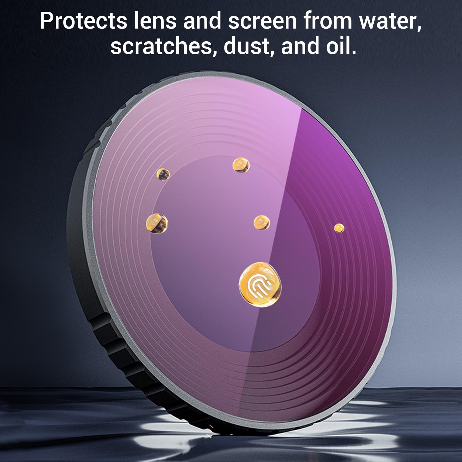 XUMIUZIY Juego de Filtros ND con Protector de Pantalla, Kit de Filtros CPL de Vidrio óptico HD ND8 ND16 ND32, con Diseño de Perilla para una Instalación Rápida, para Cámara Nano