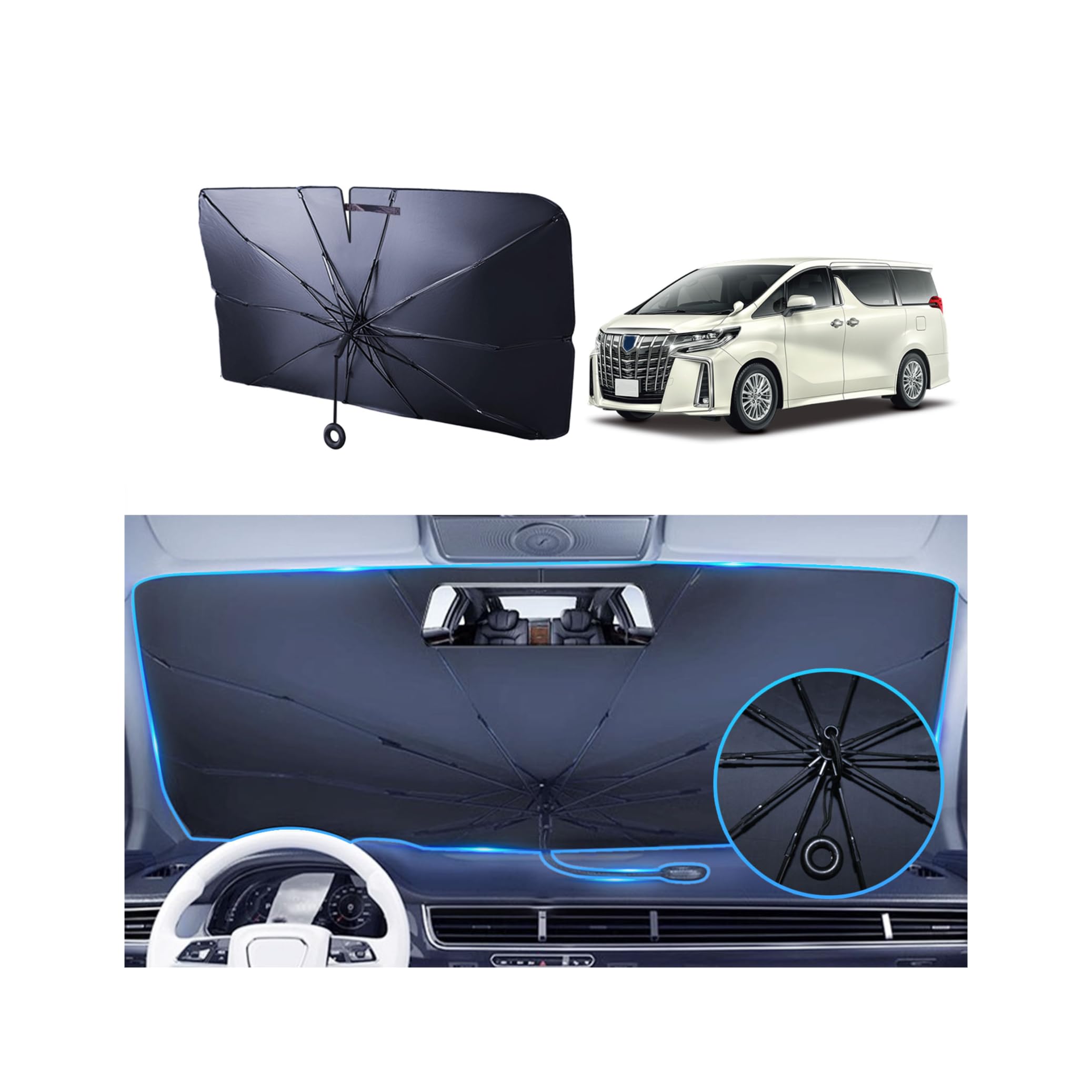 Amazon.co.jp: 【パーシビア】傘型車用サンシェード トヨタ