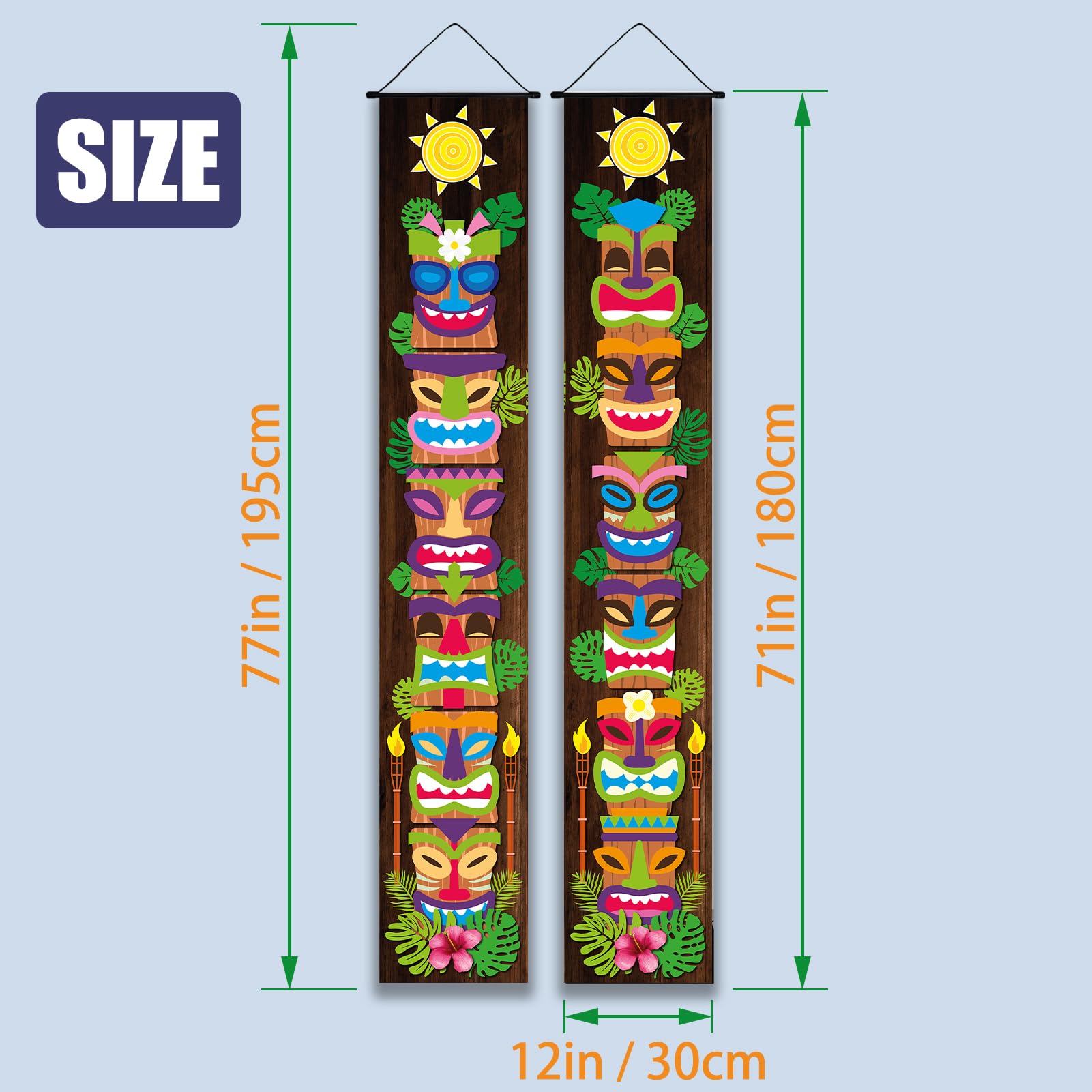 Luau Party-Banner 30,5 X 183,9 Cm – Hawaiianisches Tropen-Design Für Sommerfeste, Tiki-Bar & Gartenparty