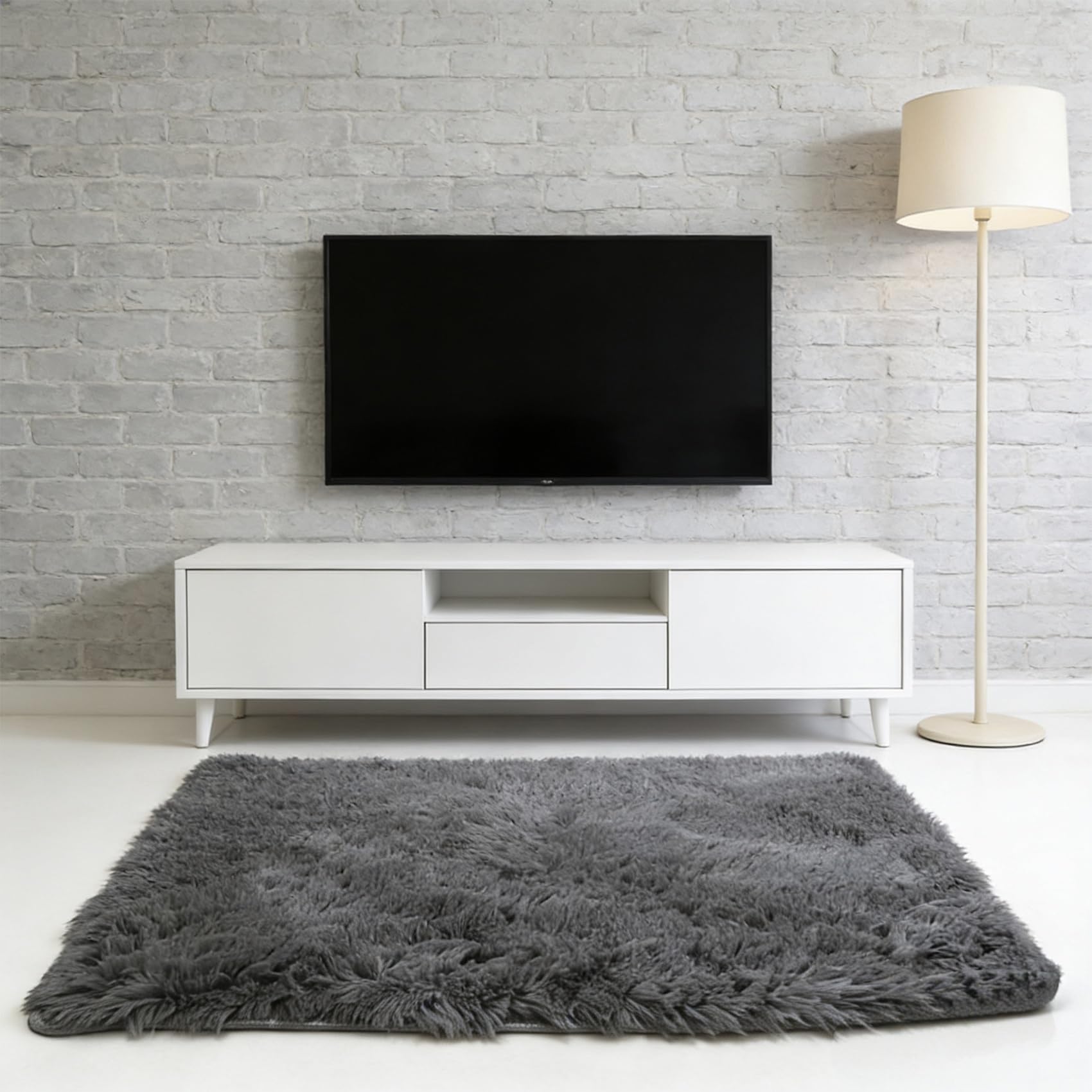 Tapis Moderne 130 x 160 cm Style Minimaliste et Chaleureux pour Salon Chic