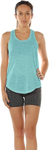 Miniatura 4 de icyzone Camisetas sin mangas de entrenamiento para mujer, camisetas atléticas de yoga, camiseta sin mangas con espalda cruzada para correr,