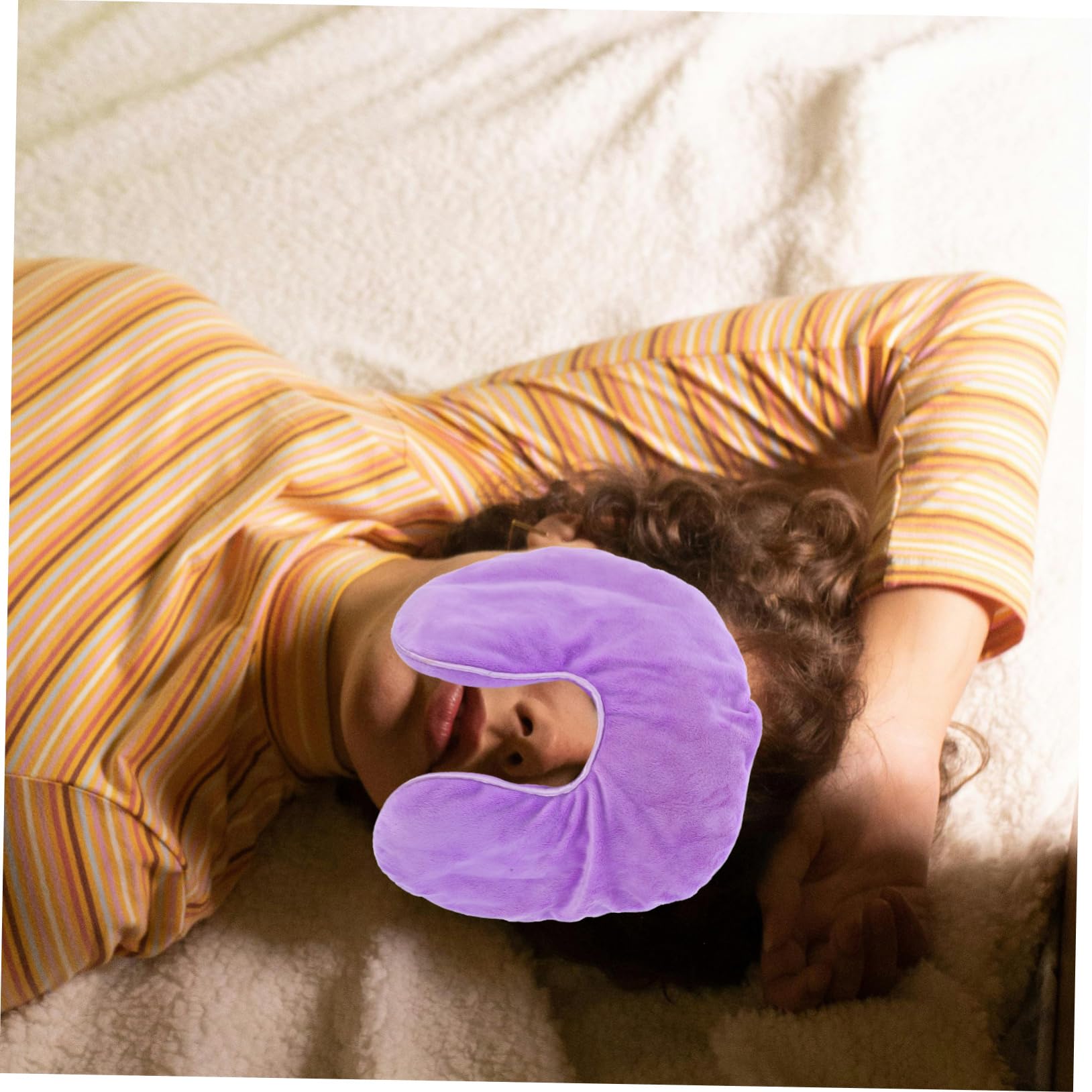 FRCOLOR Masque pour Les Yeux Chaud Et Froid pour Femmes Et Hommes Traitement Des Orgelets Oreiller de Compression pour Les Yeux Infusé de Lavande