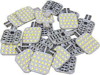 Ultra Bright T10 921 912 LED Bulb for RV Indoor Lights Camper Trailer Motorhome and Marine Boat 12V Interior Dome Light (Pack of 20, Pure White)