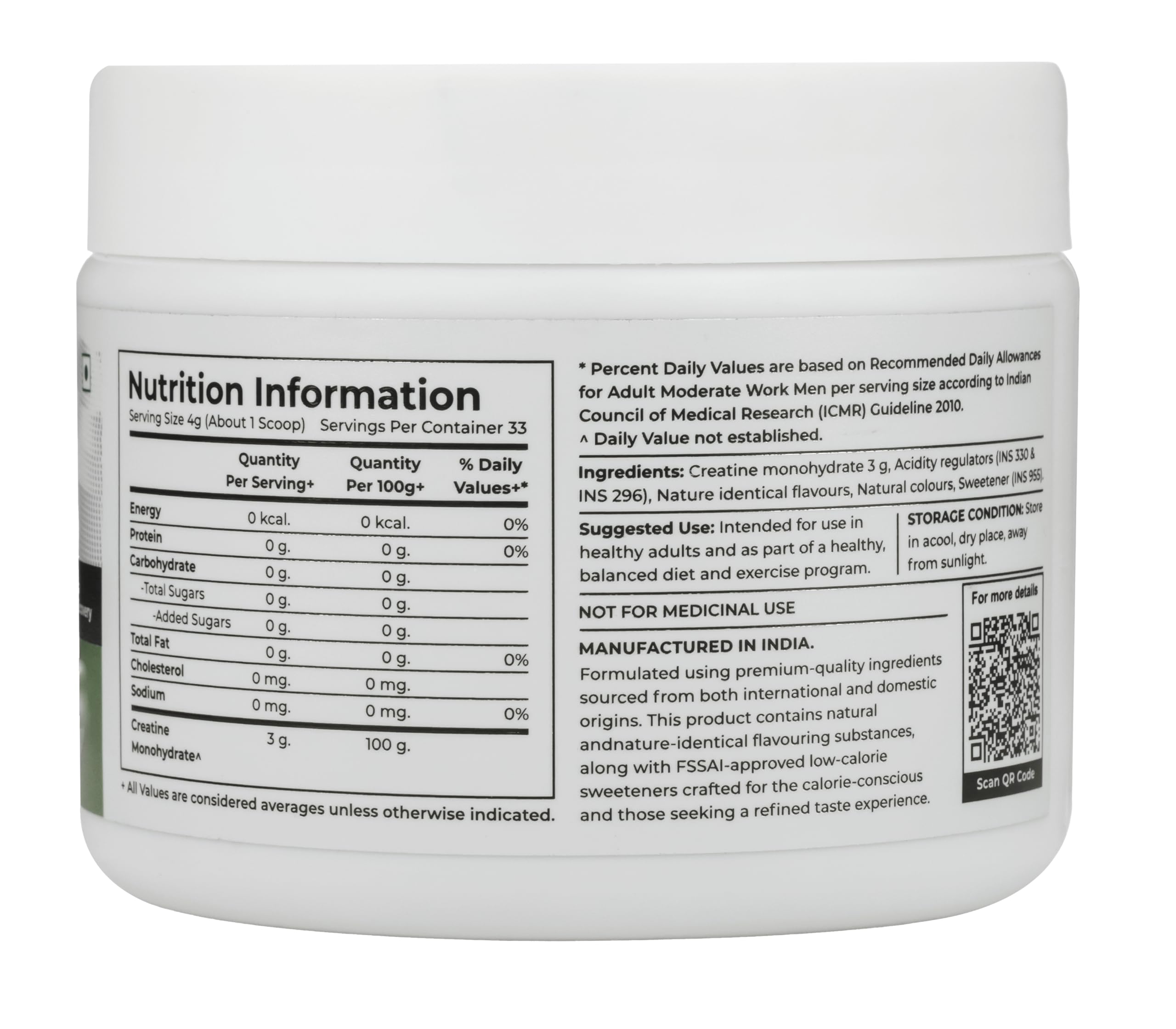 Micronised Creatine Monohydrate 132g, 3g Creatine Per Serving, 33 Servings, Kiwi Kick — Amazon image 9
