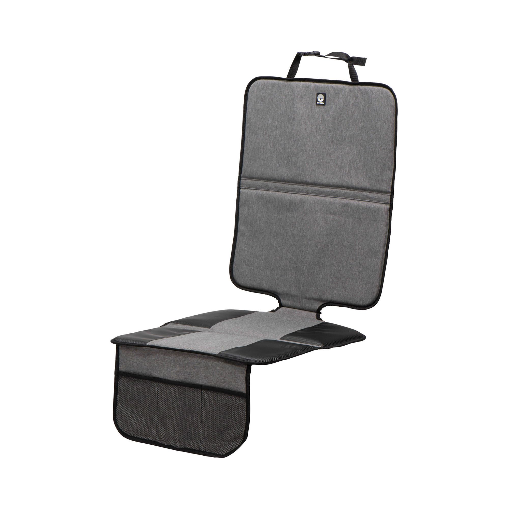 Dooky - Kindersitzunterlage 27 x 5 x 49 cm - Autositz Schutz Kinder & Baby, Unterlage Autositze - Grau