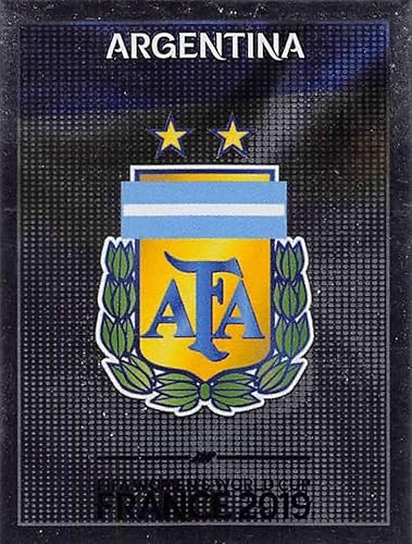 2019 Panini FIFA Women's World Cup France Album Stickers (Individual Sticker Only) Soccer #290 Argentina Team Logo Argentina Foil 2 Inch by 2 12