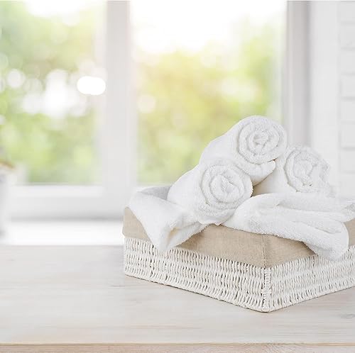 Miniatura 4 de GOLD TEXTILES Juego de toallas de baño prémium (paquete de 4, 27 x 54 pulgadas), toallas 100% algodón hilado en anillo para hotel, spa, suaves y