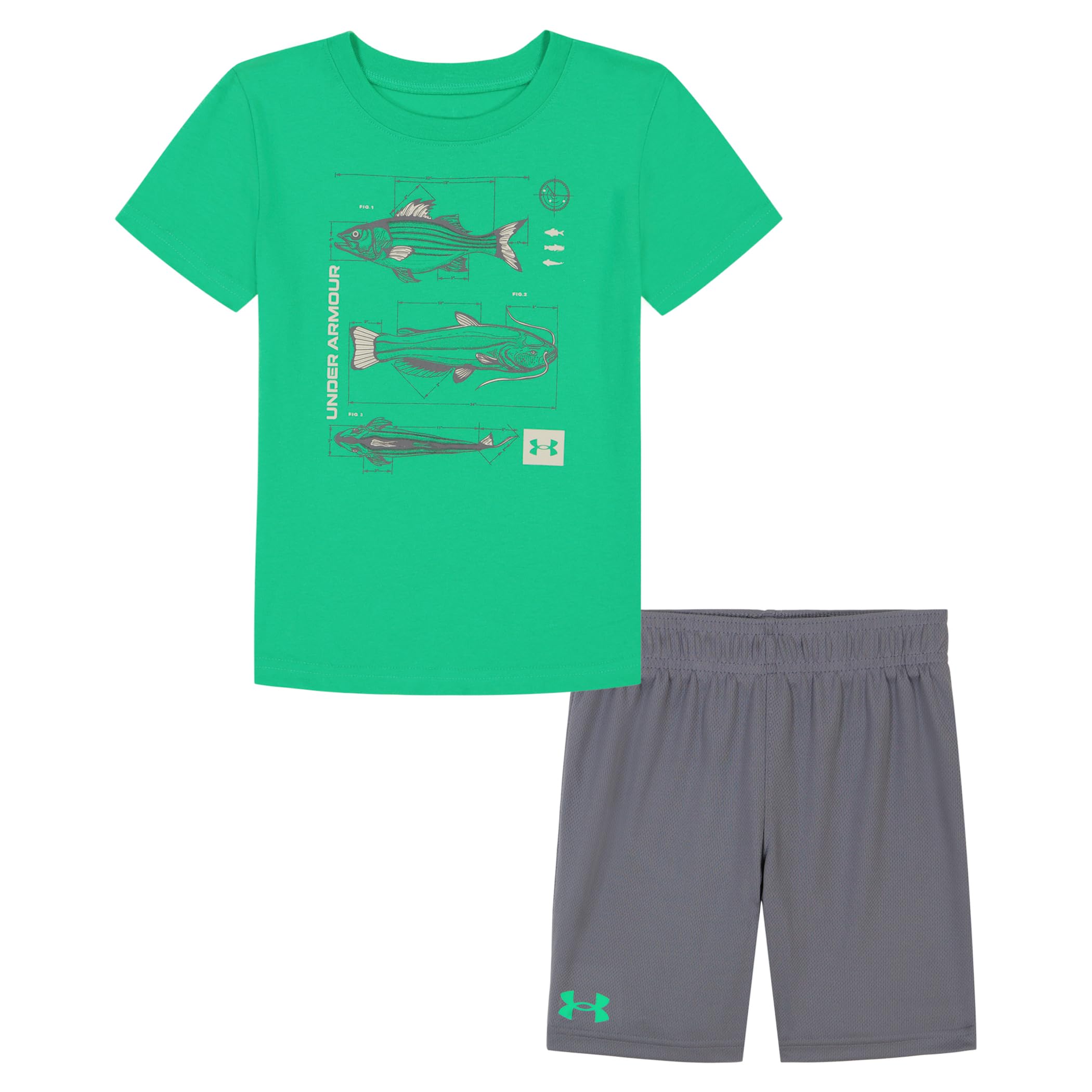 Under Armour Boys' 2-Piece Short Sleeve Tee and Shorts, Outdoor Collection