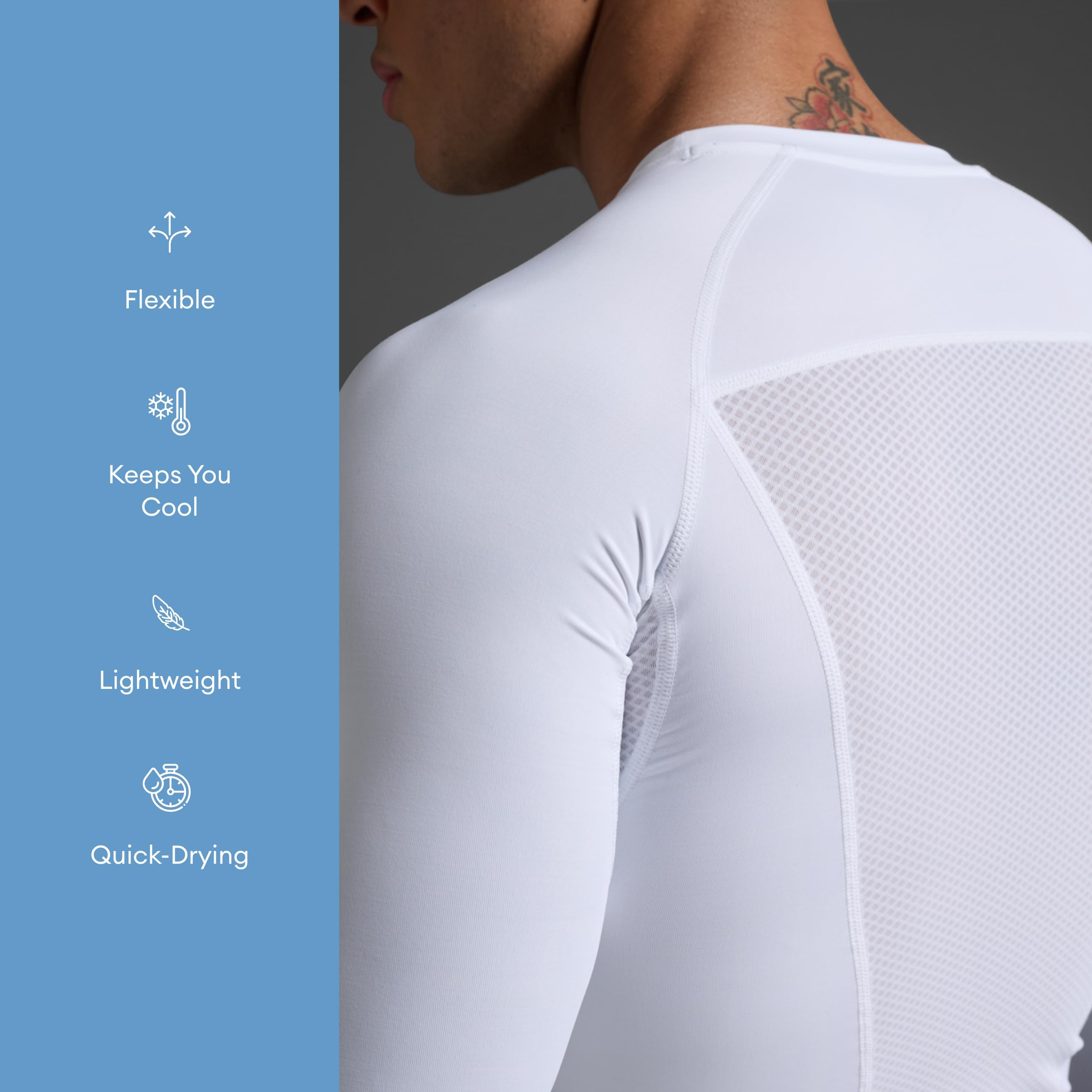 2XU Manga larga de compresión para hombre