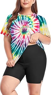 Inno 2 Piece Plus Size Rash Guard for Women