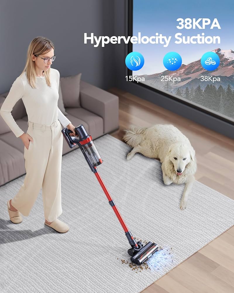 Honiture S13 Cordless Vacuum Cleaner, 33000Pa/400W Stick
