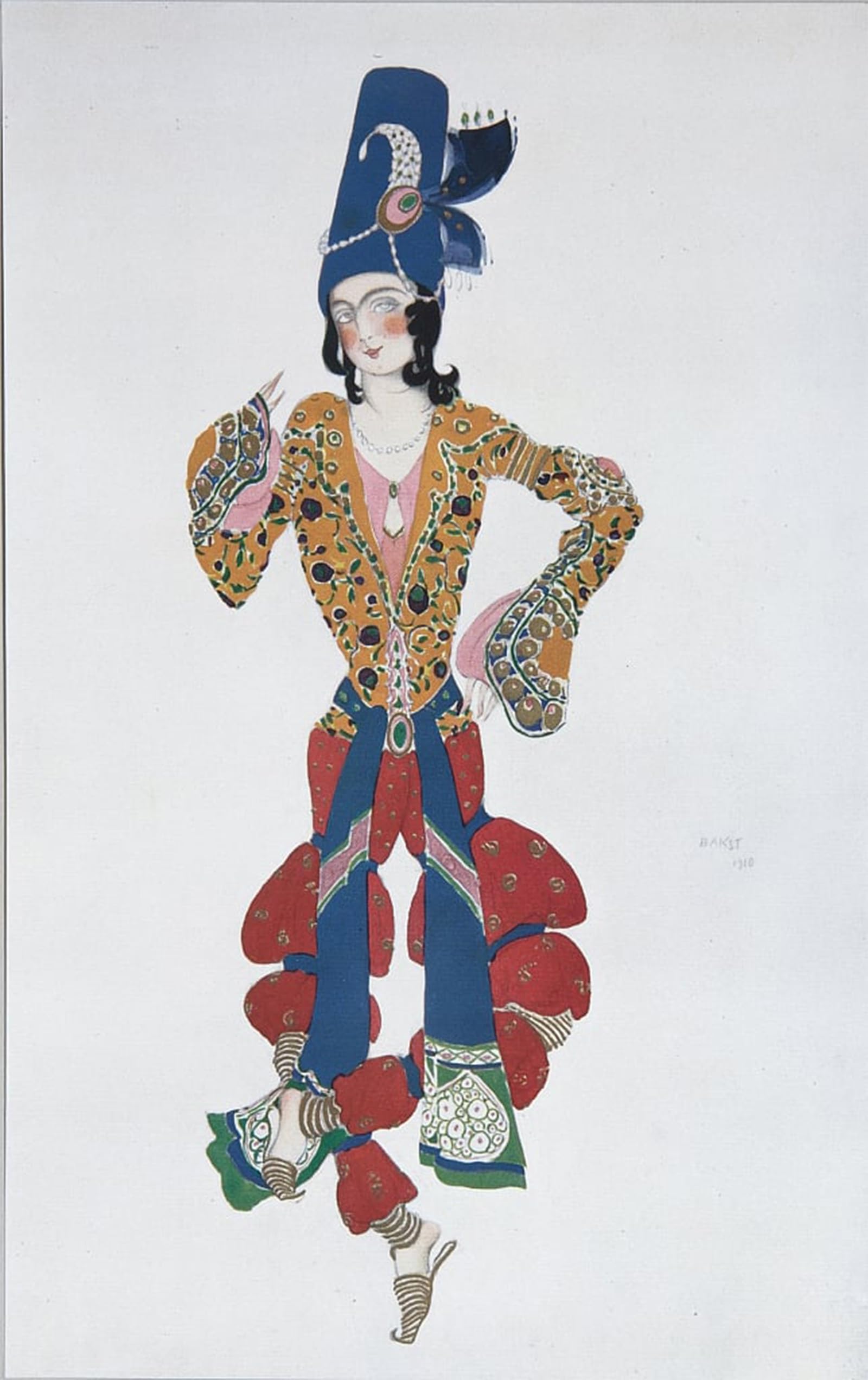 POSTERIIk Famous Modern Artwork Art Mural Canvas Painting Picture for the Ballet Poster by Leon Bakst Oil Paintings Pictures for Home Decor 60x90cm