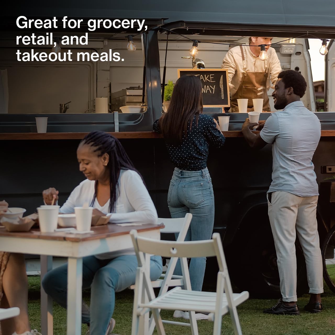 SSWBasics Premium Thank You T-Shirt Bags - 500 - Pack, 18” x 8" x 30", .48mil HDPE Thickness - Ideal for Restaurants, Retail, Grocery, Takeout - Standard Supermarket Size - Strong and Durable - Image 4