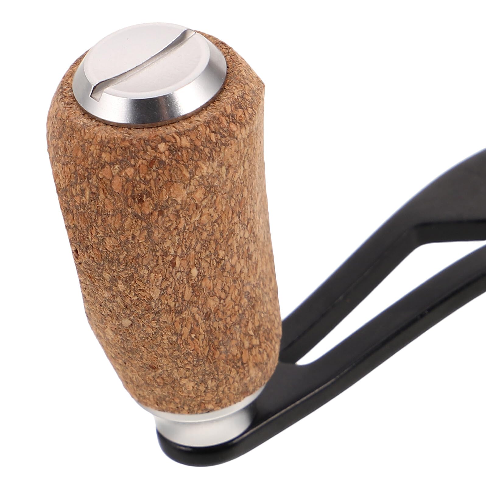 Accesorio de Manivela para Carrete de Pesca Baitcasting 4 Rodamientos, Perilla de Madera, Compatible Mano Izquierda y Derecha, Repuesto para Pesca en Lagos
