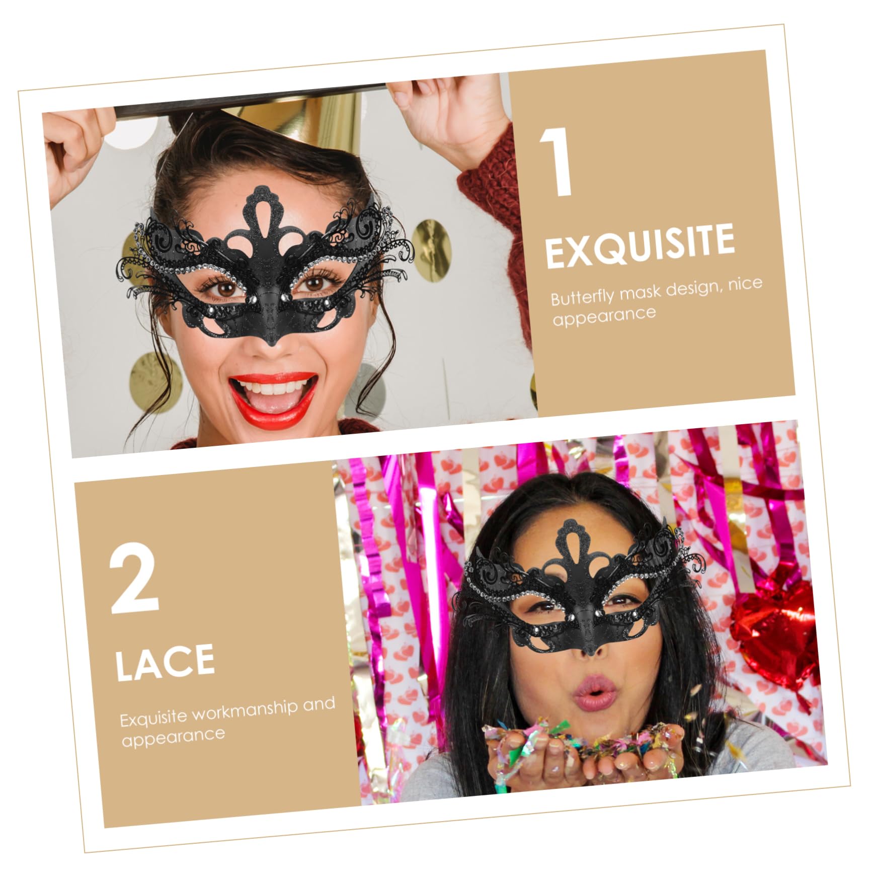 LIFKOME Sfera Di Ferro Maschera Maschere Veneziane Cosplay Ballo In Maschera Per Le Donne Maschera Per Cosplay Halloween Delle Donne Festival Costume Del Partito Maschere