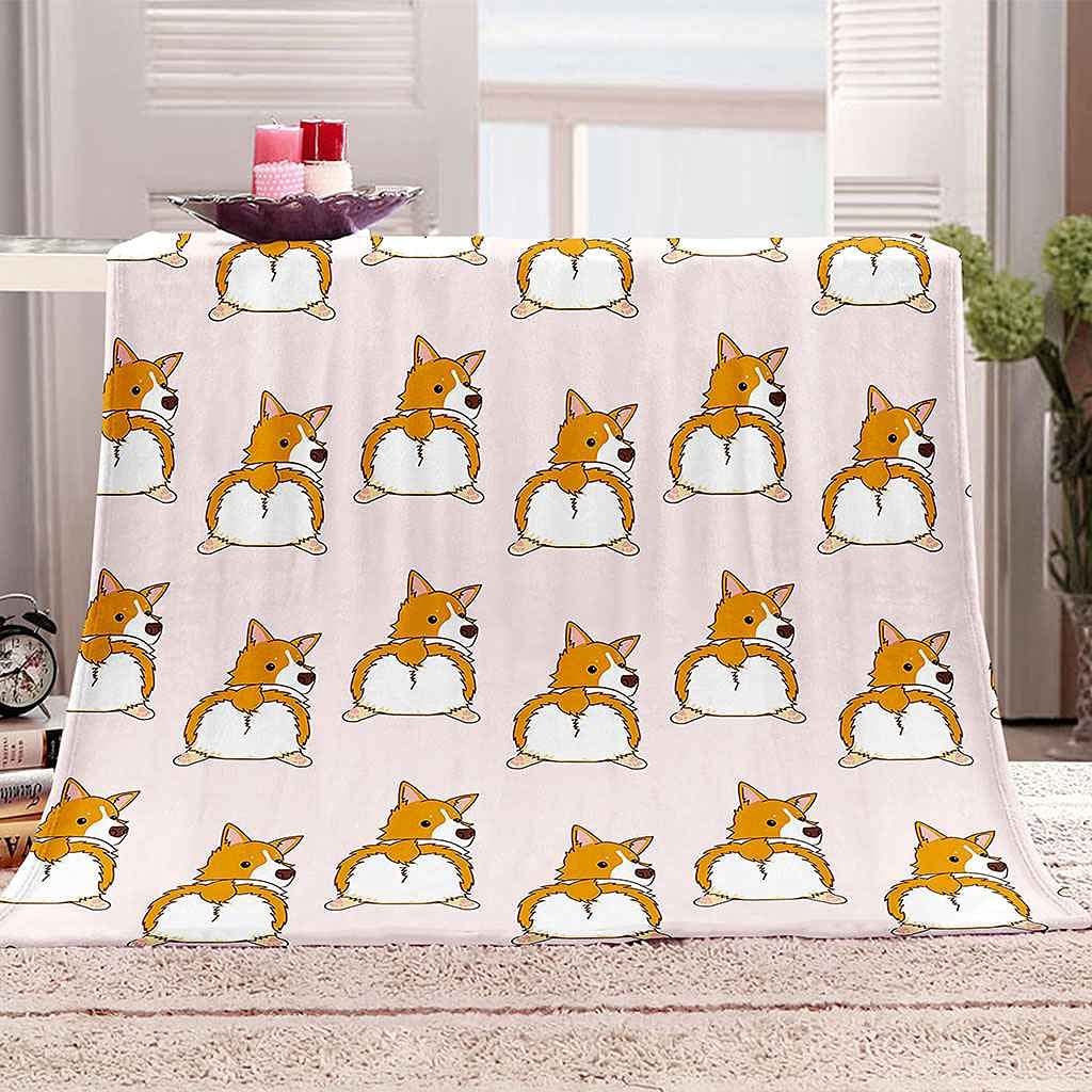 Couverture Flanelle Chiot Microfibre Chaude Contre le Froid Lit