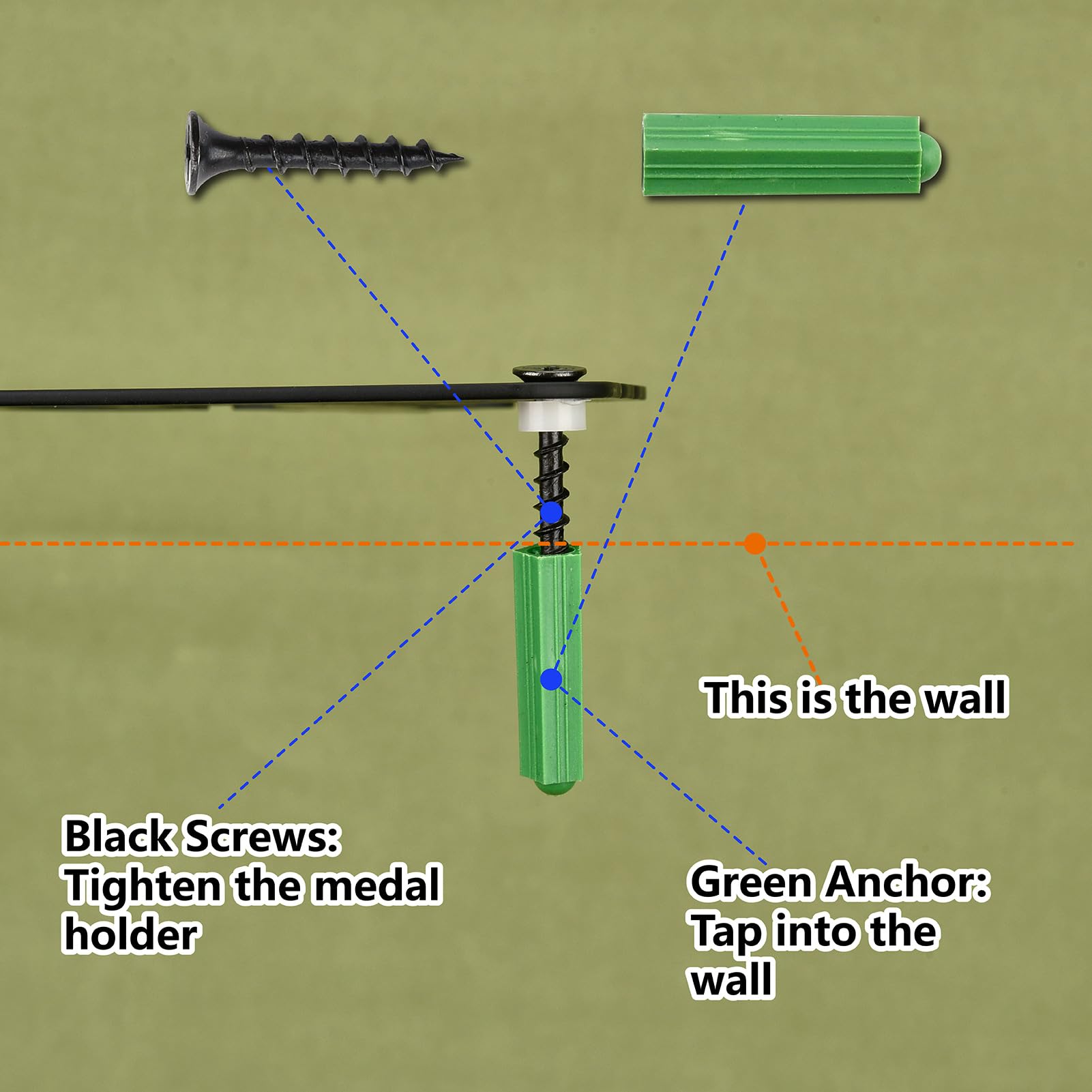 CREATCABIN Présentoir Médailles Course Support Récompenses