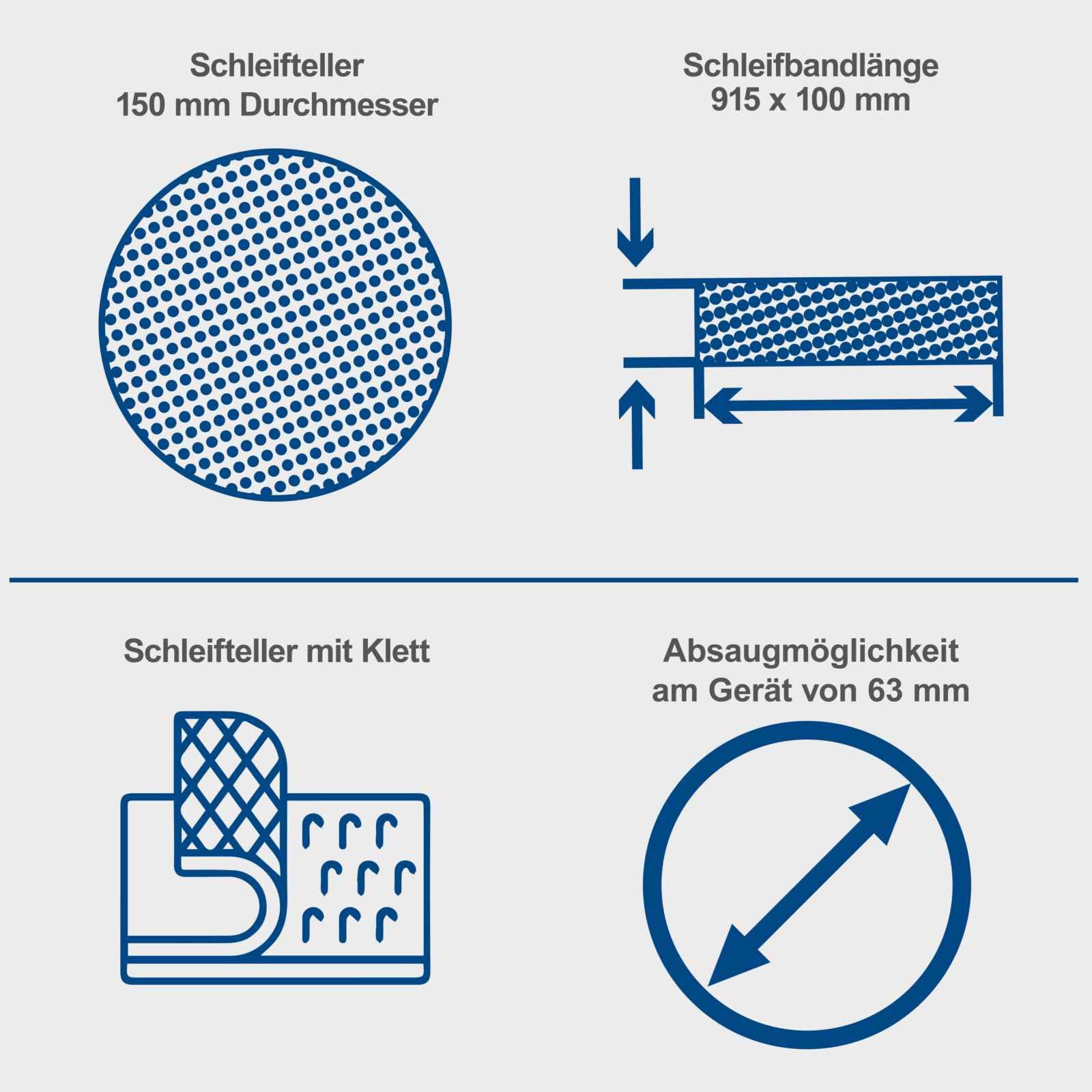 Scheppach Band -& Tellerschleifer BTS800 Bandschleifer | Leistung 370W | Schleifband 915x100mm | Schleifteller-Ø 150mm | Tisch 0-45° | Schrägstellung 0°–90° | Gussmaterial-Konstruktion & Queranschlag