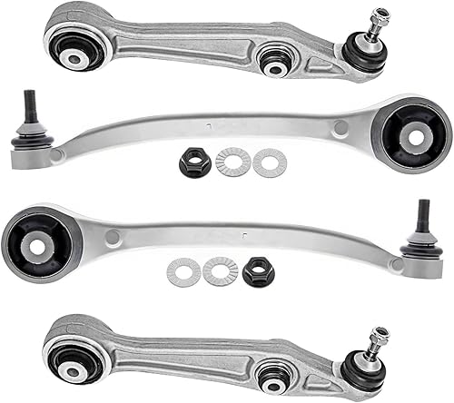 Miniatura 72 de Detroit Axle - Kit de brazos de control frontal RWD para Chrysler 300 Dodge Challenger Charger Magnum, 2 brazos de control superiores 2 rótulas