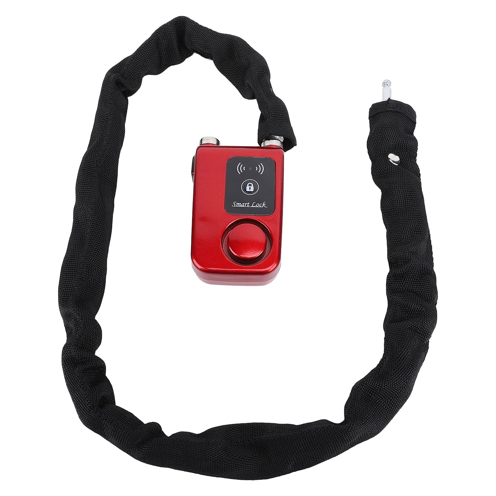 Lucchetto a Catena Bluetooth, Controllo Tramite App Antifurto Intelligente, per Bicicletta Scooter Moto Uso Esterno (rosso)
