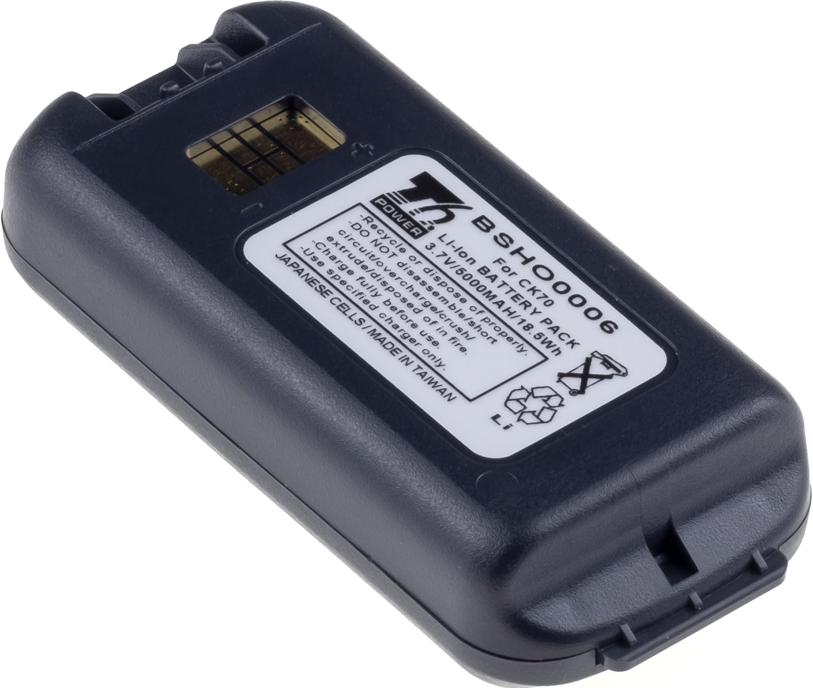 Honeywell 318-034-023 - Batería para escáner de código de barras Honeywell (ion de litio, 3,7 V, 5000 mAh, 18,5 Wh), color gris
