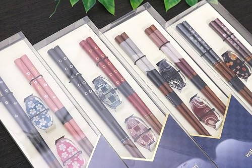 Miniatura 8 de Ishida 60184 WABIYORI - Palillos para parejas, perfectos para regalos, incluye palillos, juego de 2, seda