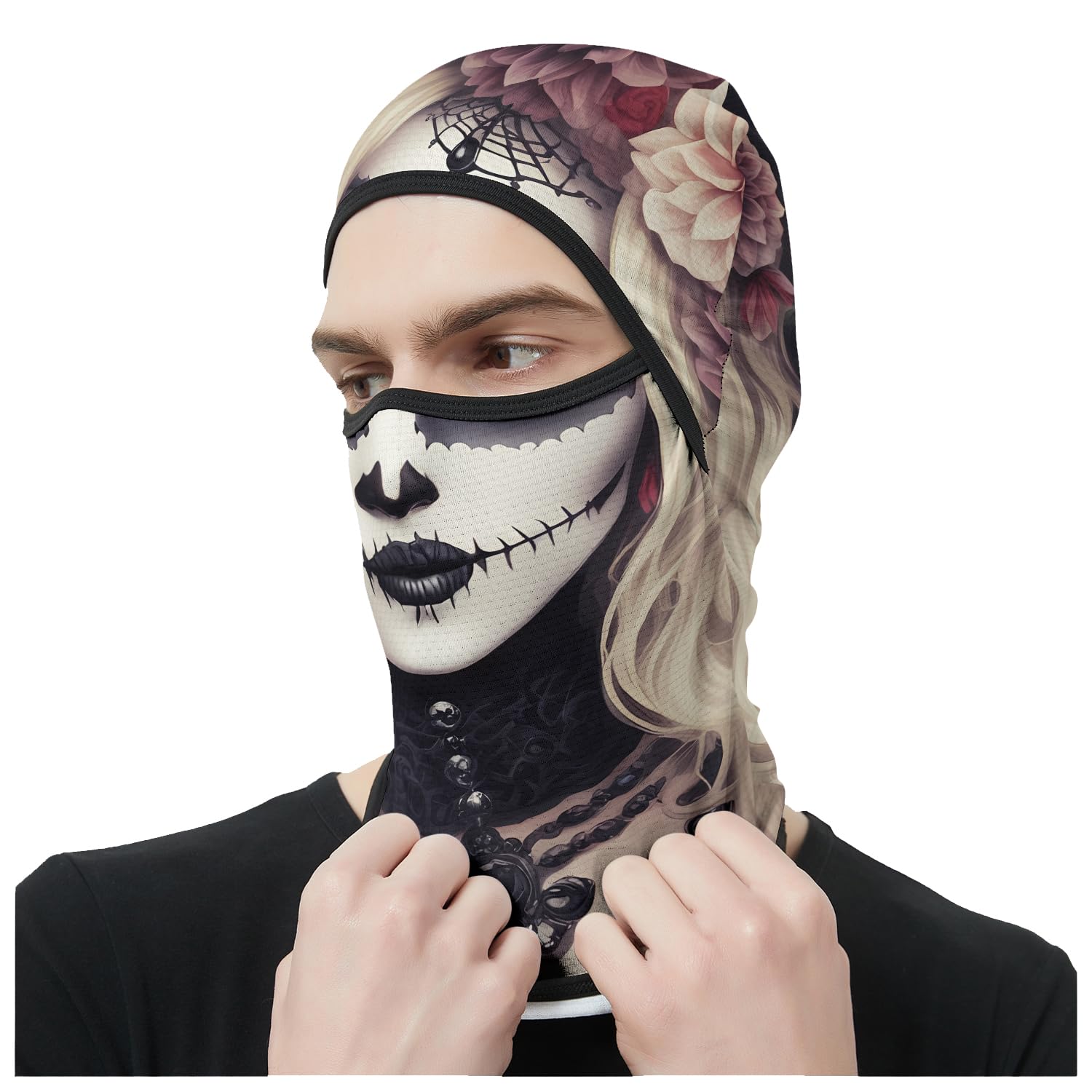 Obacle Balaclava Face Mask Men Women for Sun Protection Motorcycle Fishing Raves