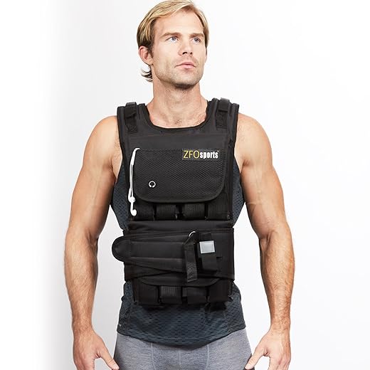 1. ZFOsports Weighted Vest 30lbs – 80lbs