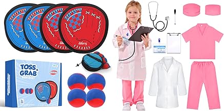 Liberry Toddler Toys for 3+ Years Old Boys Girls Christmas Birthday Gift, Baseball Glove & Ball Set and Doctor Costume for Kids