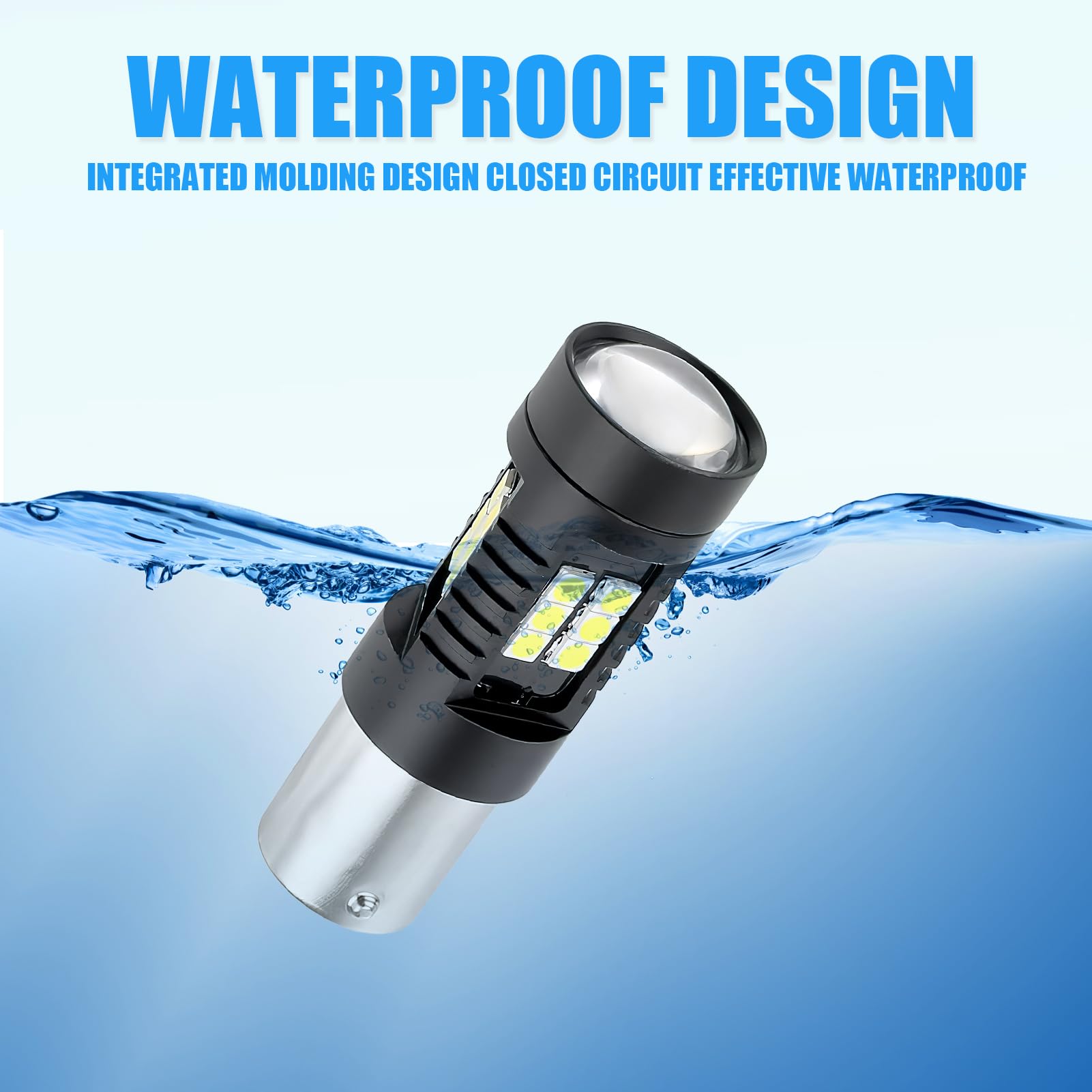 COPPIA LUCI DIURNE DRL 21 LED P21W BAY15D CANBUS, per Fiat Panda 3° 2012-2022 6000K, lampadine led auto, p21/5w led, luci di posizione a led, Illumina la strada con stile