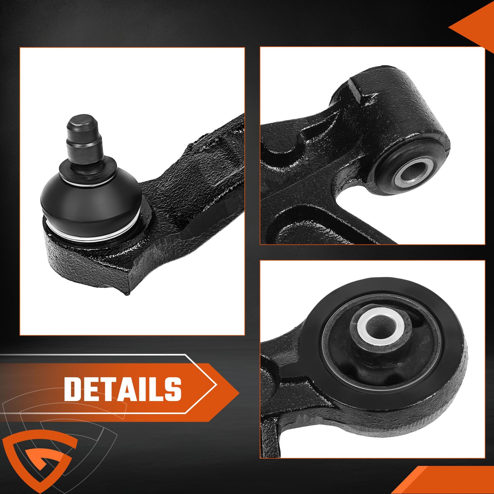 2 x wahacz z drążkiem łączącym, zestaw przedniej osi, dolny, lewy i prawy przód, kompatybilny z Fiat Panda 169 2003-2013 50703128, 50703129, 51856872, 51857133
