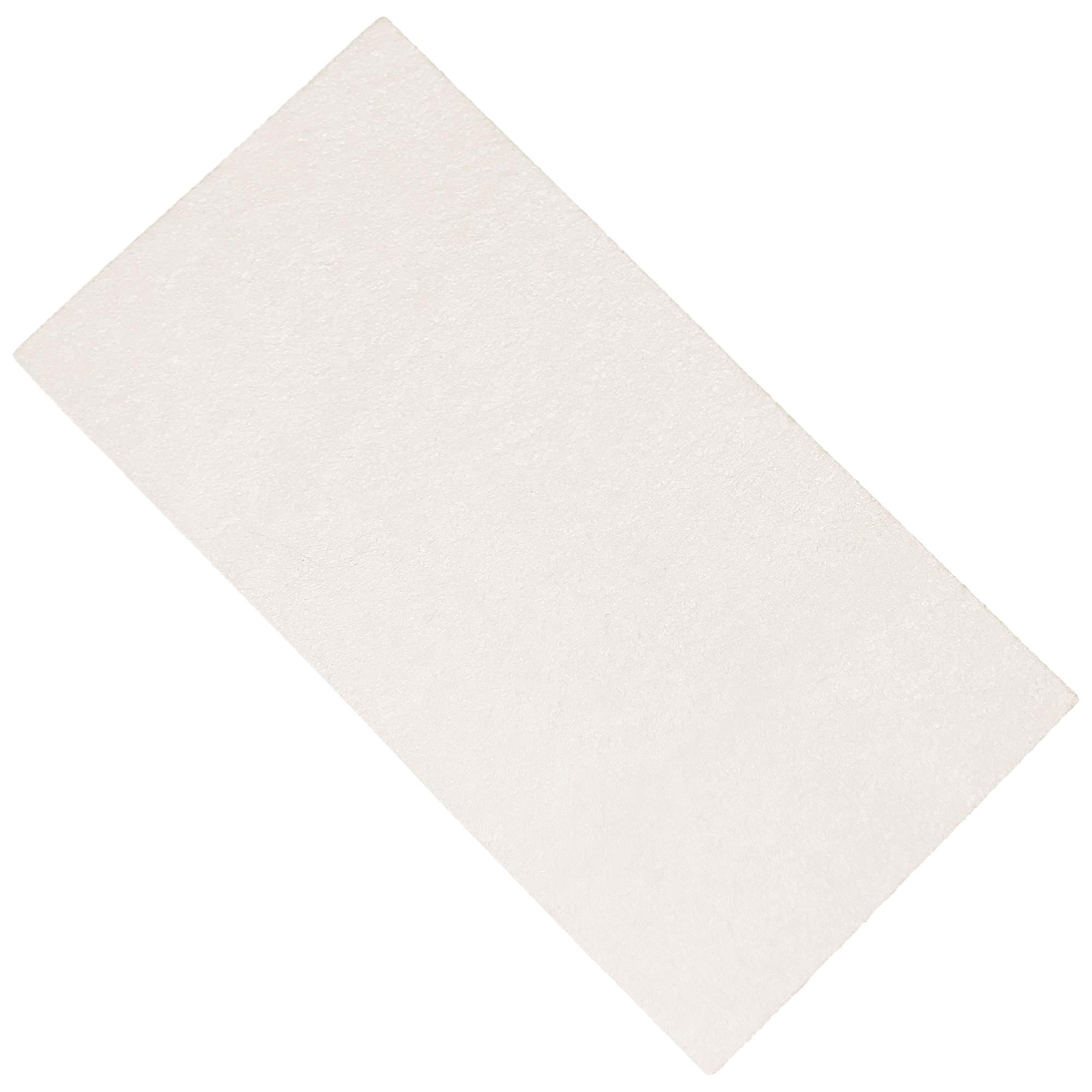 Adsamm® / 3 x self-stick felt pads / 3.94'' x 7.87'' (100x200 mm) / white / rectangular / self-adhesive furniture glides with felt thickness of 0.059'' / 1.5 mm