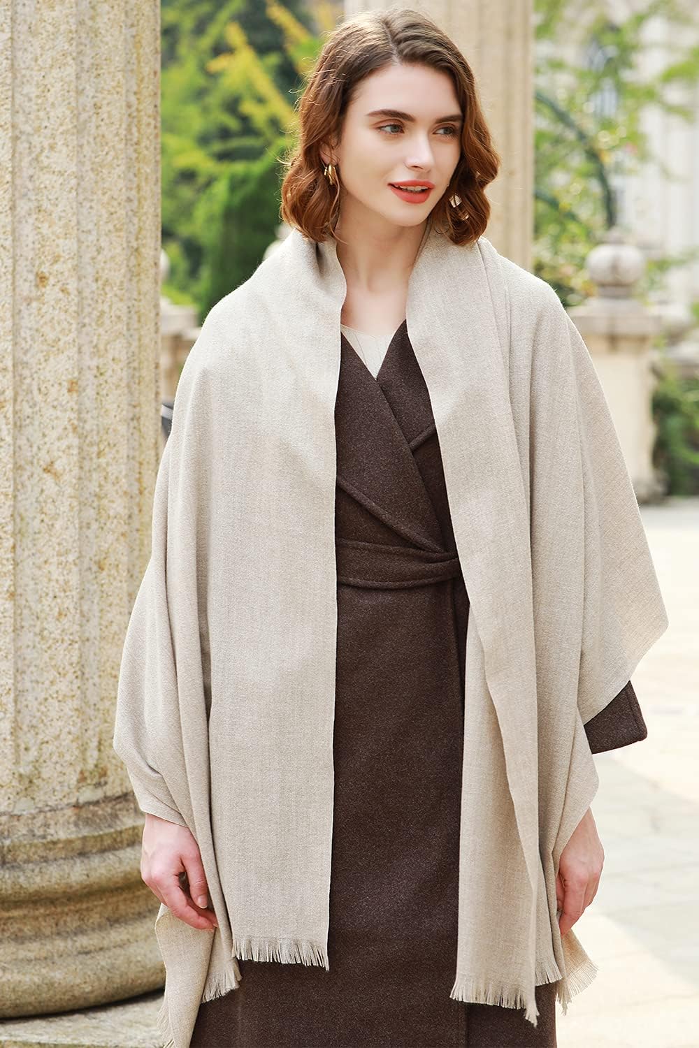 RIIQIICHY Scarfs for Women Pashmina Shawl Wraps for Evening Dresses Women Scarf for Wedding Large Winter Scarves - Image 5