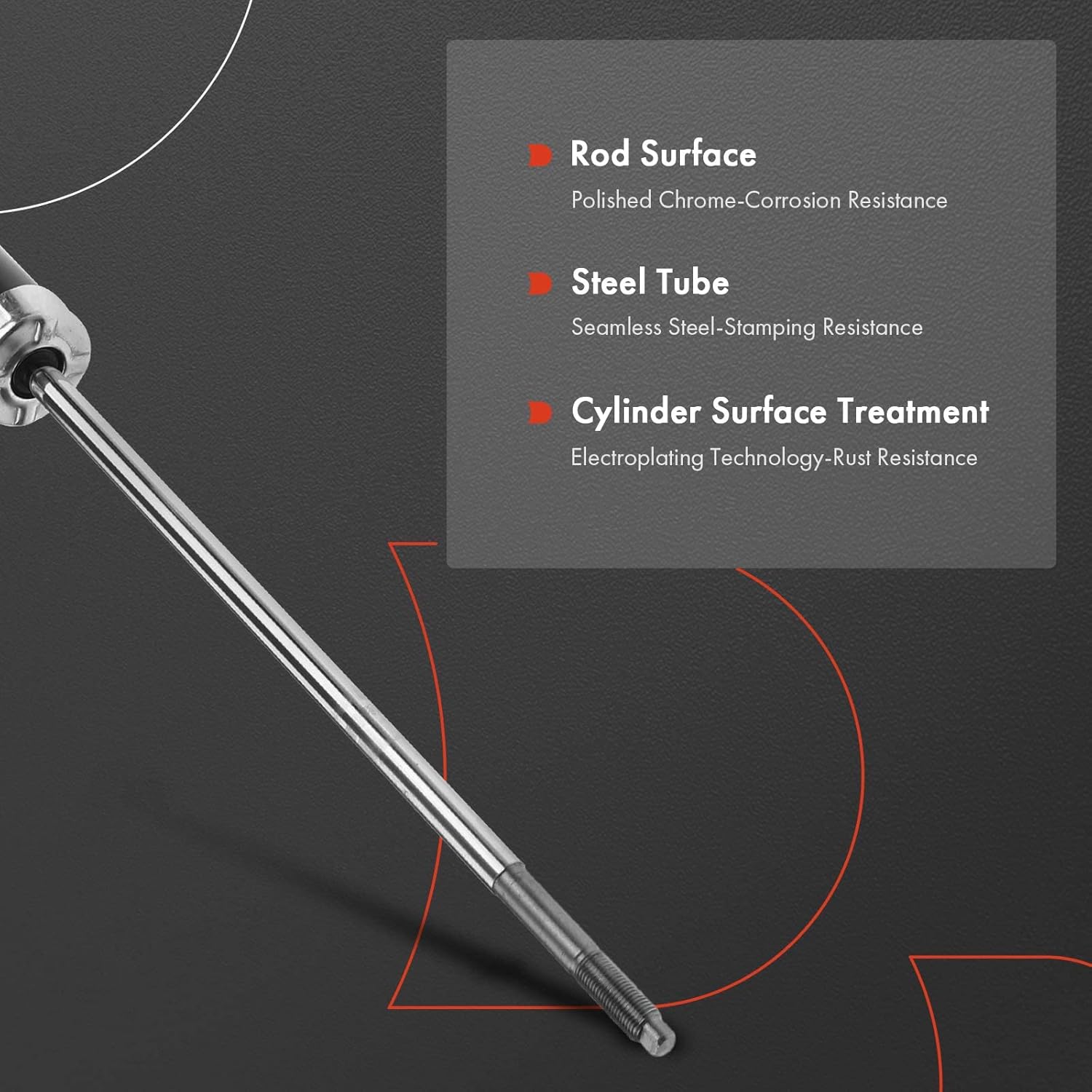 A-Premium Rear Pair (2) Shock Absorber Compatible with BMW E36 E46 318i 323i 325i 328i 330i 325Ci 323Ci 328Ci 330Ci 318is 325is 323is 330xi, Driver and Passenger Side