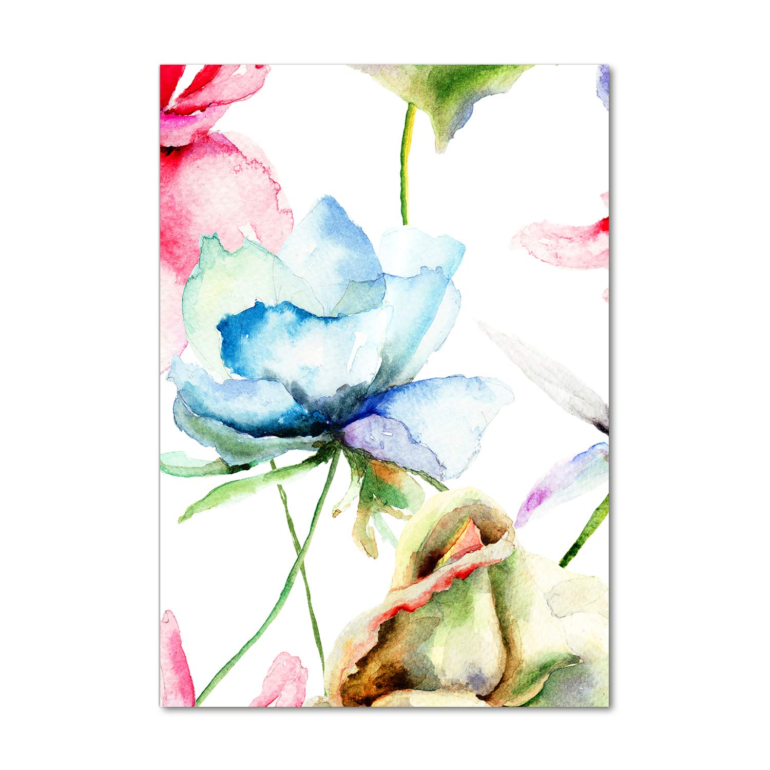 Image sur verre acrylique fleurs maki pour illuminer la déco murale du salon