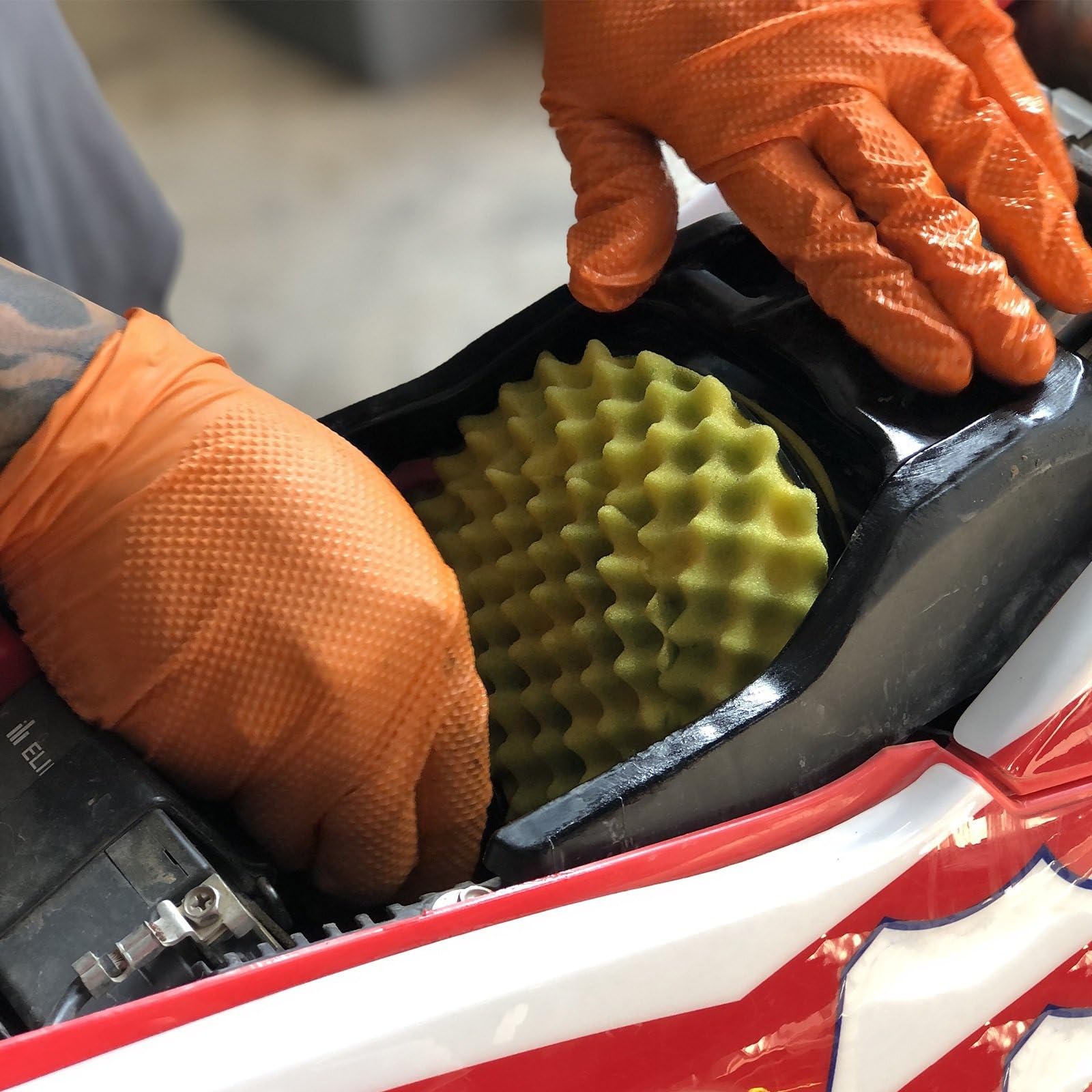 Filtro aria sportivo moto Adatto per kit staffa filtro aria in spugna a doppia schiuma per GasGas ad alto flusso(KLWJ-154116)